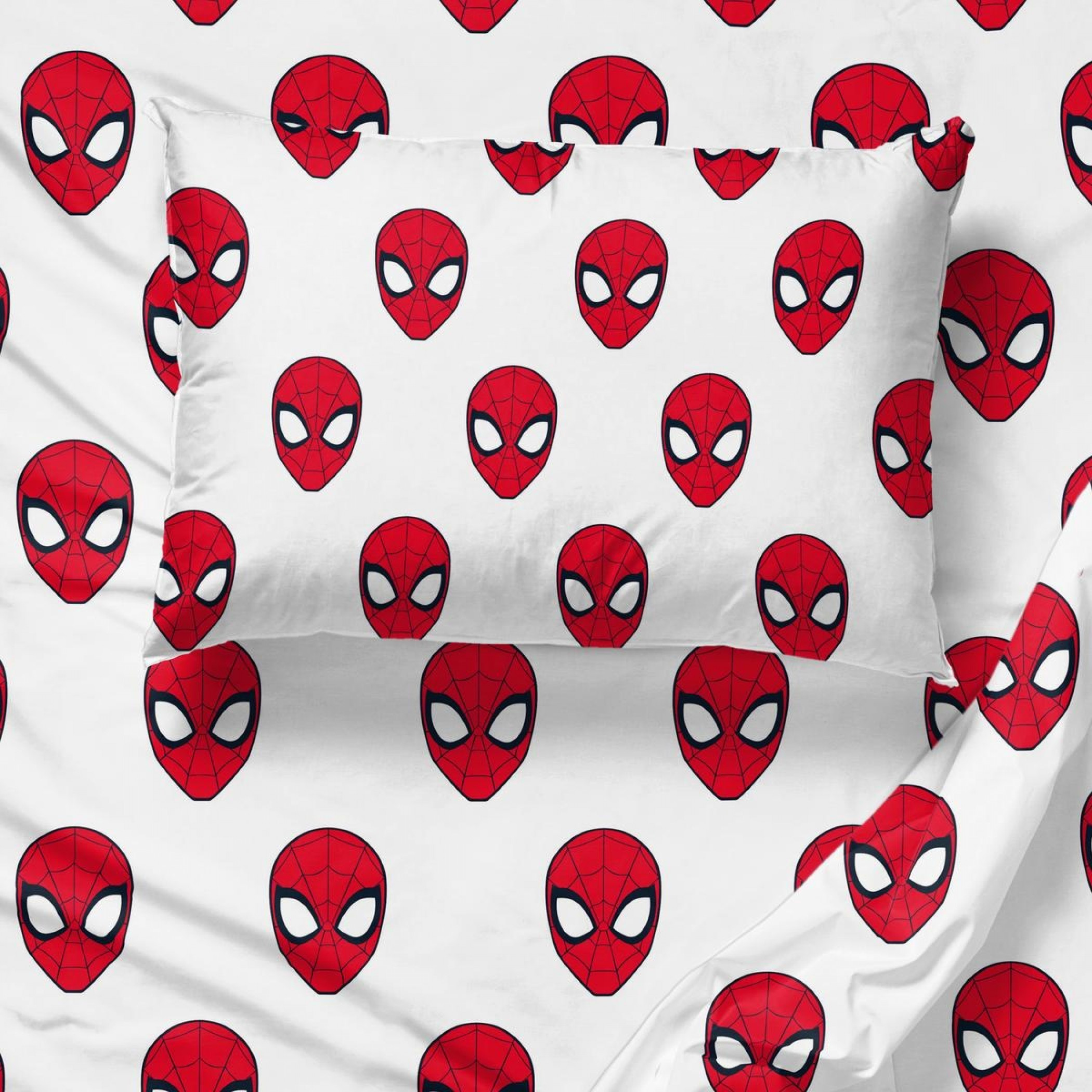 Spider-Man Mask 3-Piece Twin Sheet Set