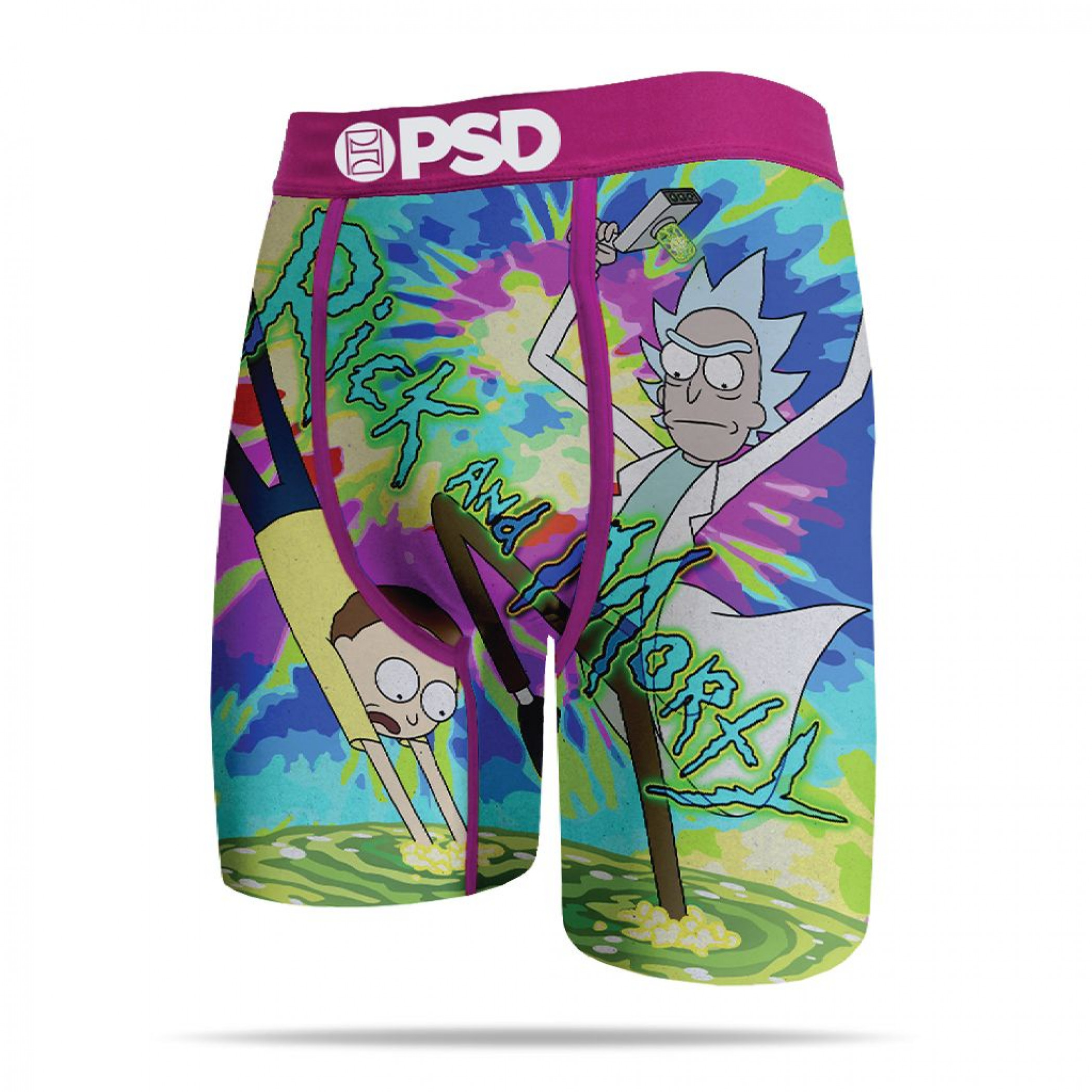 PSD Underwear Rick and Morty Santa Men's Boxer Briefs Large