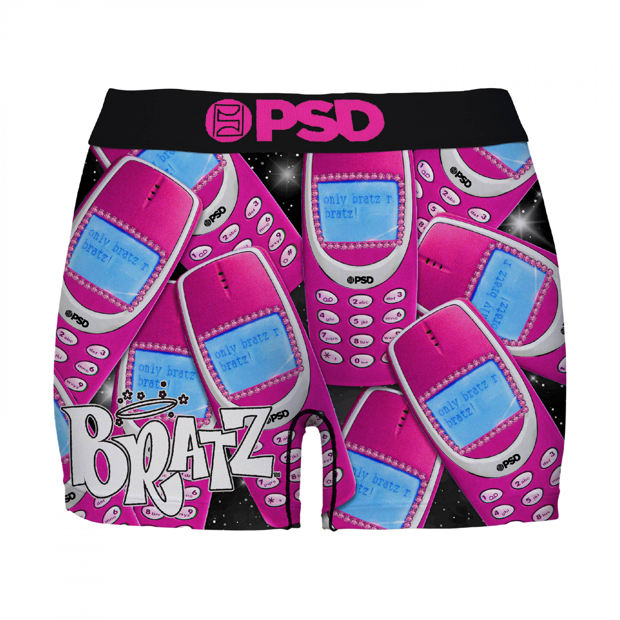 Bratz Hit My Cell Women's PSD Boy Shorts Underwear