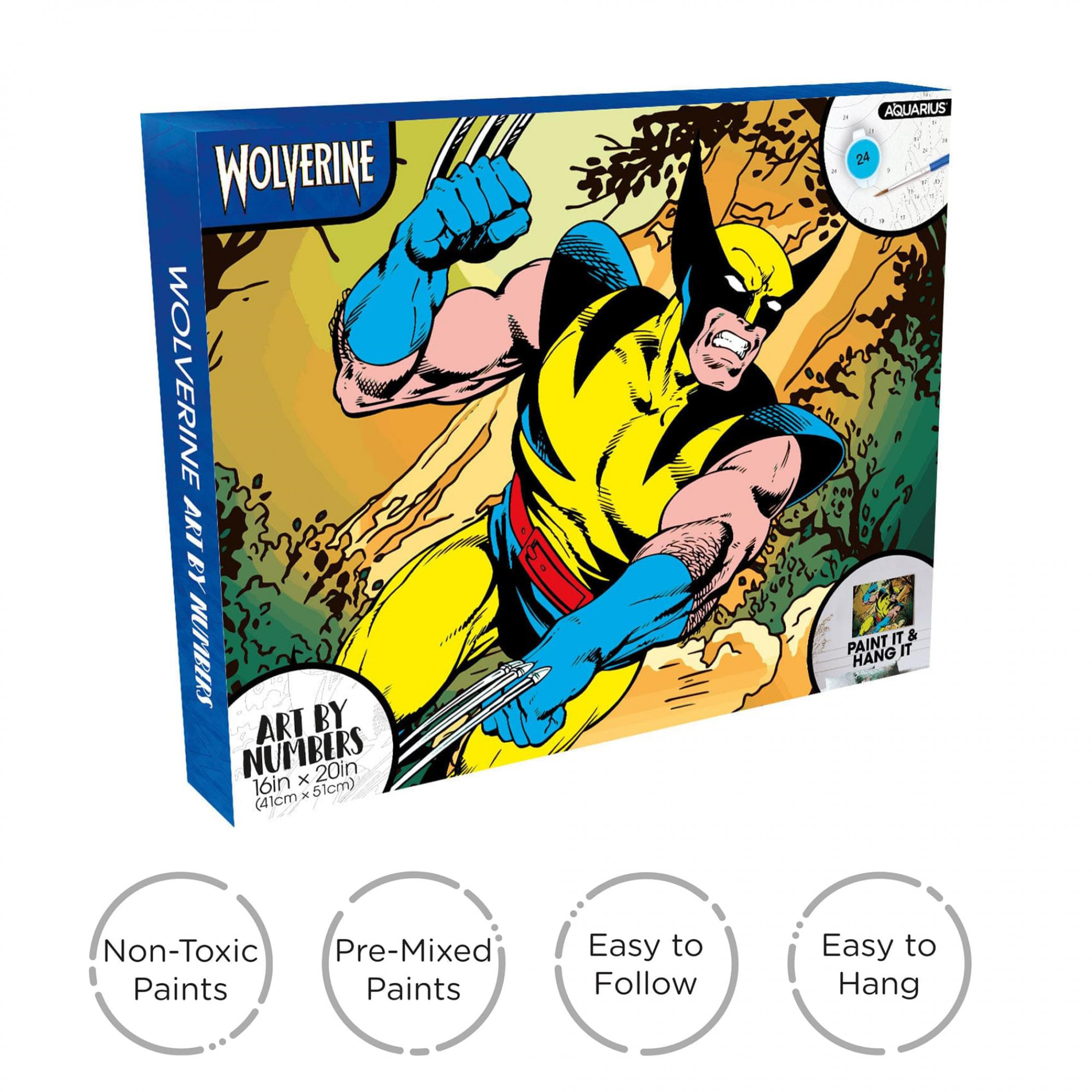 Wolverine Action Shot Art By Numbers Kit