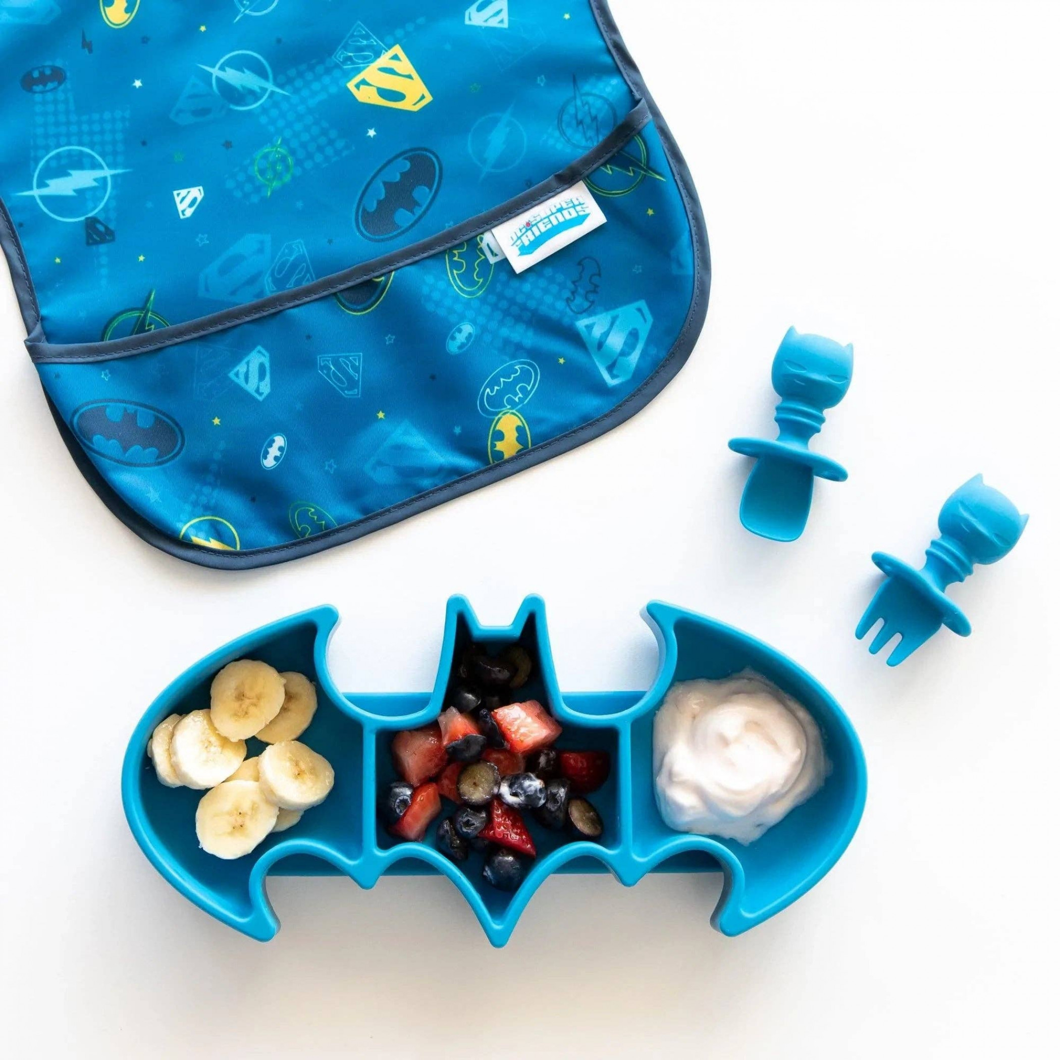 Batman Blue Silicone Grip Dish