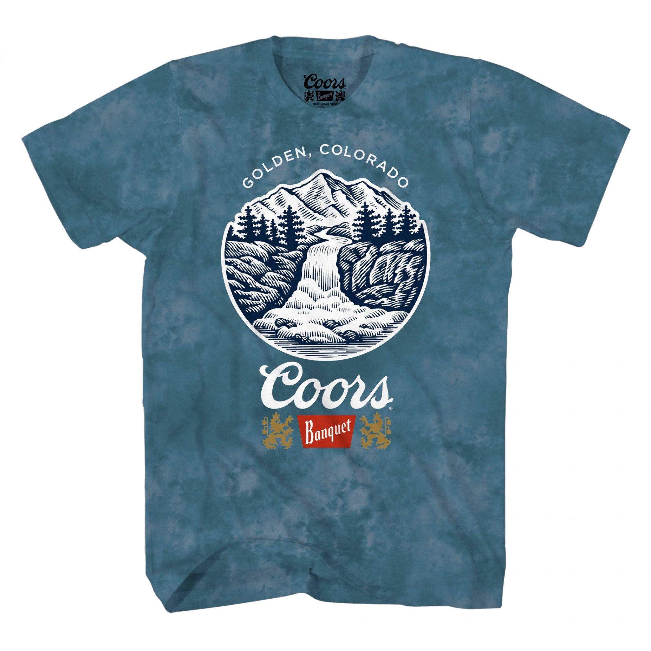 Coors Banquet Golden Colorado Logo Tie-Dye T-Shirt
