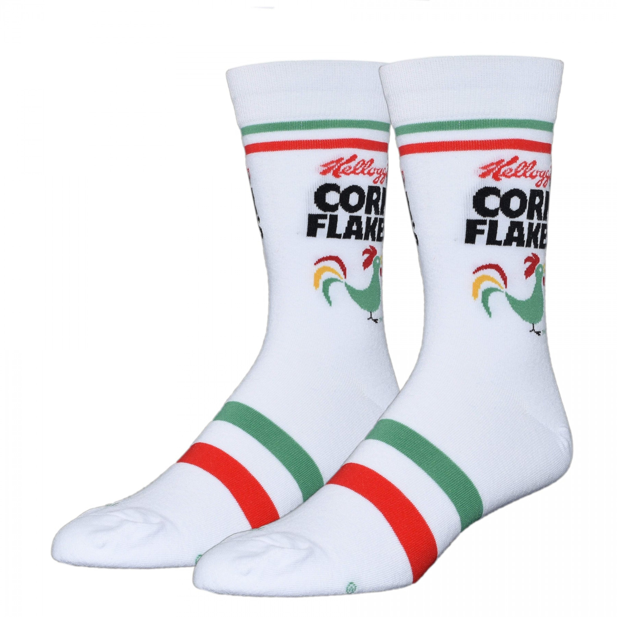 Kellogg's Corn Flakes Box Logo Crew Socks