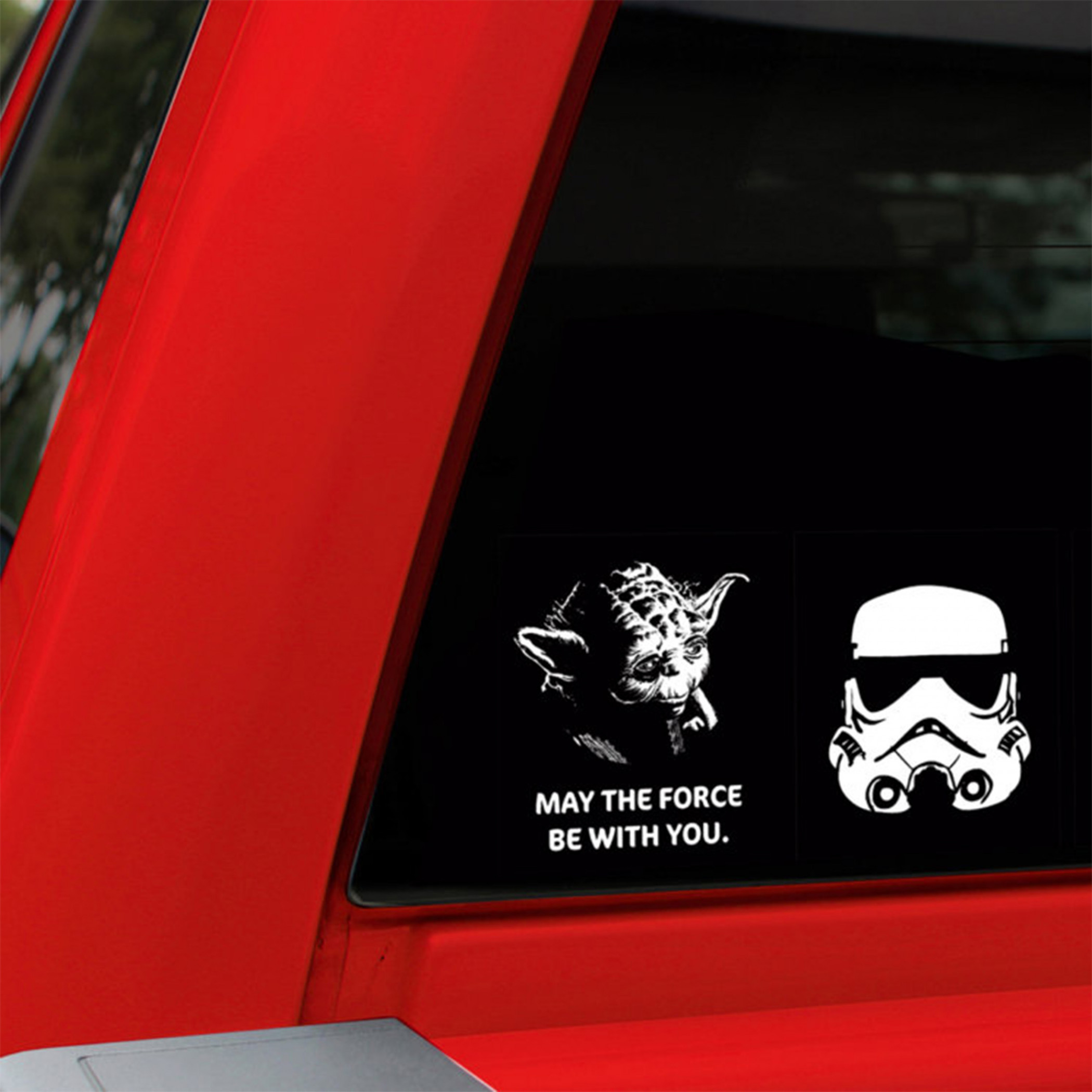 Star Wars Simple Character Icons Car Emblem Kit