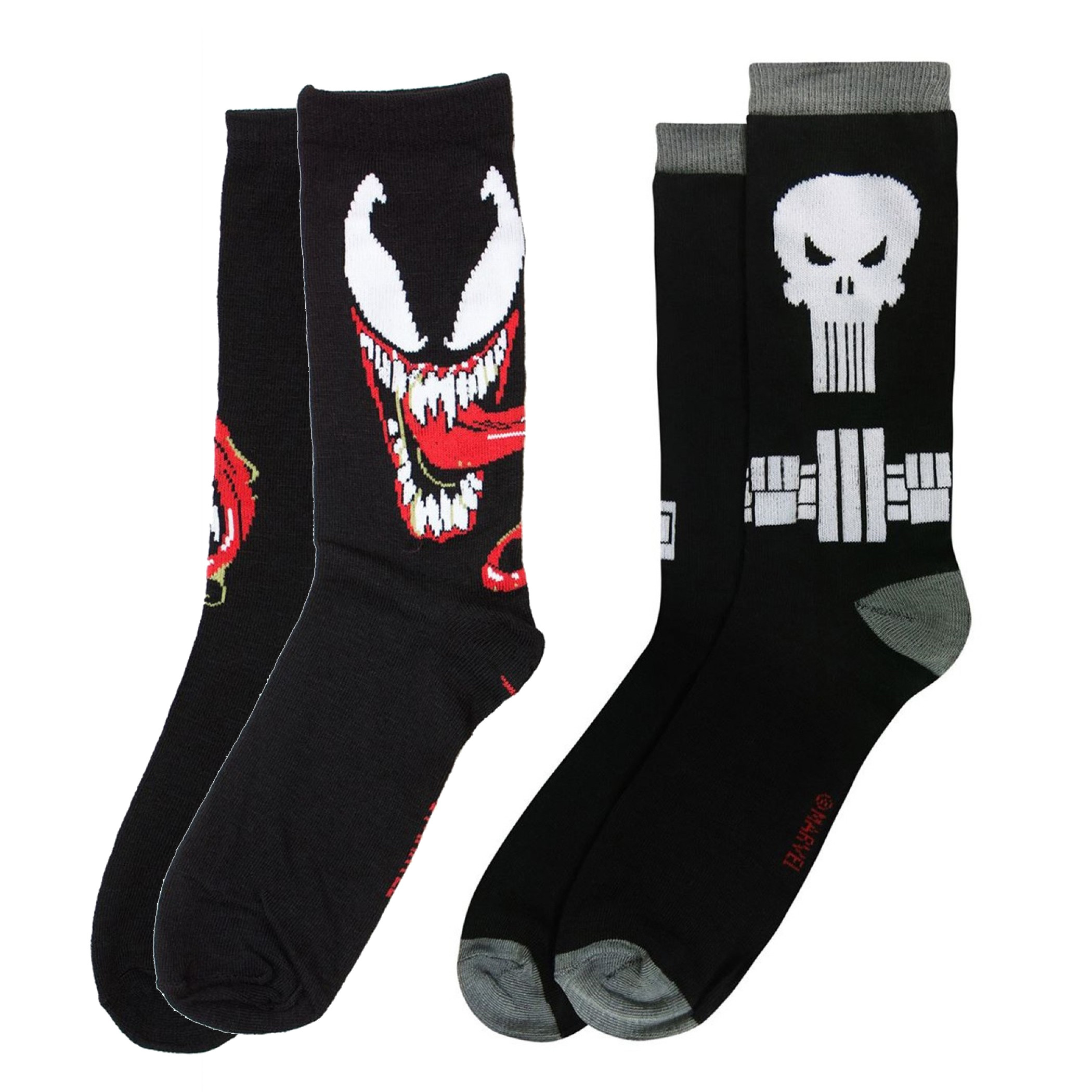 Marvel Antihero Crew Socks 2-Pair Pack