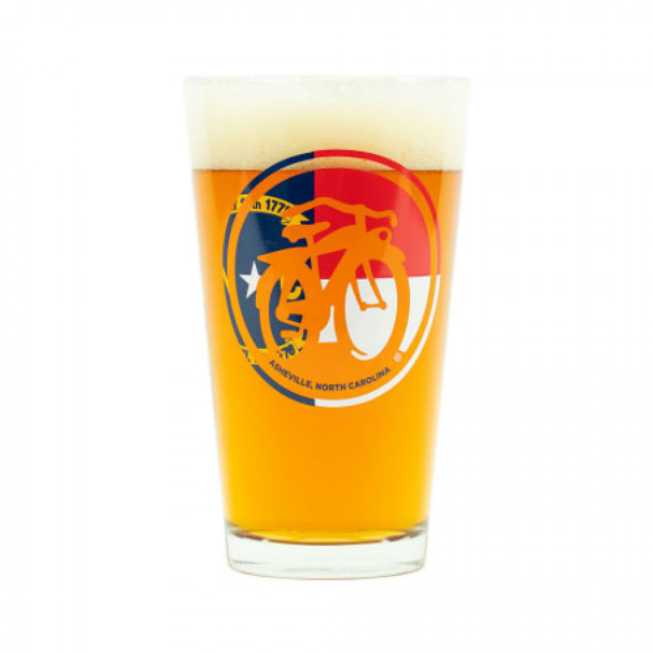 New Belgium Flag Logo Pint Glass