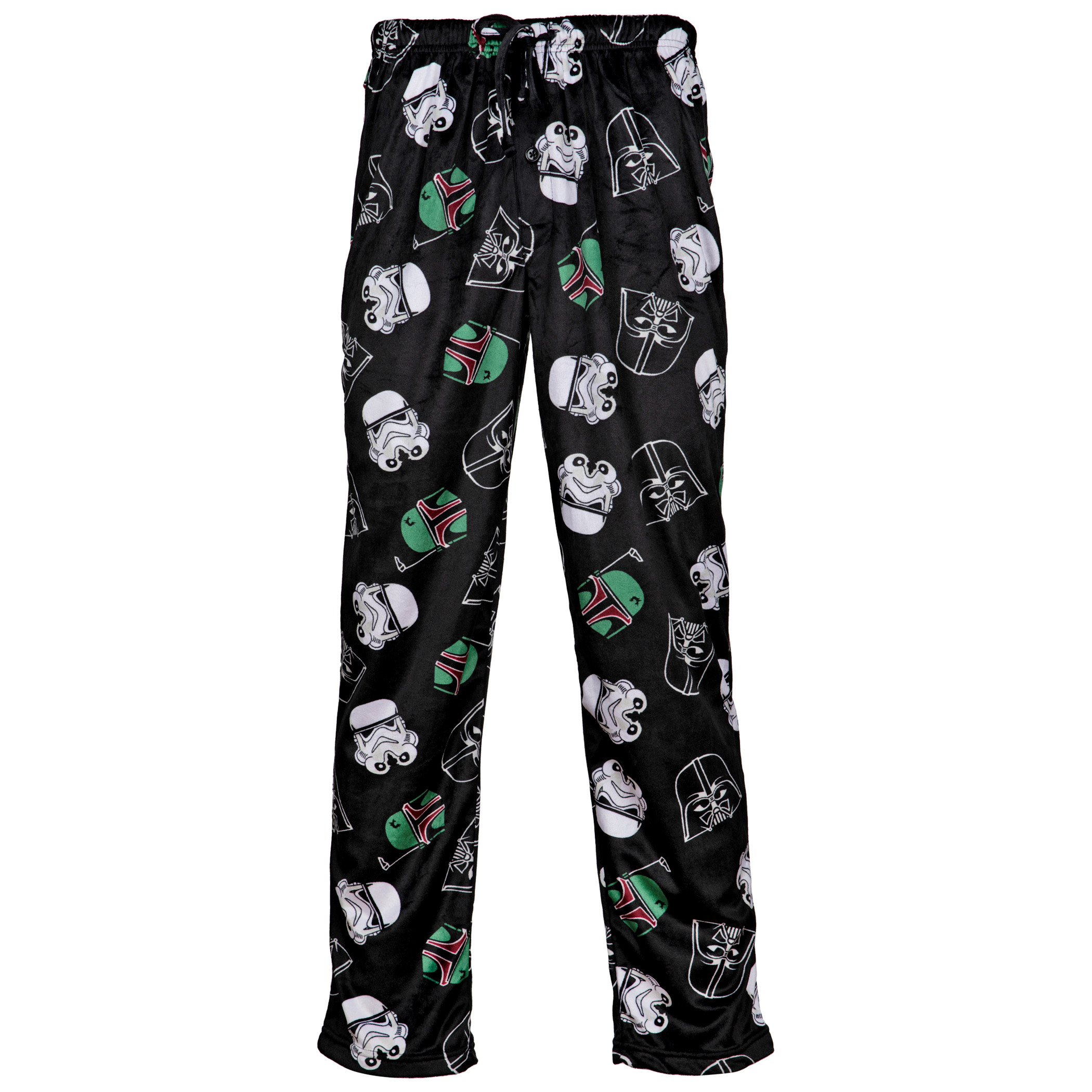Star Wars Boba Fett, Darth Vader and Trooper Heads Fleece Sleep Pants -  SuperHeroStuff