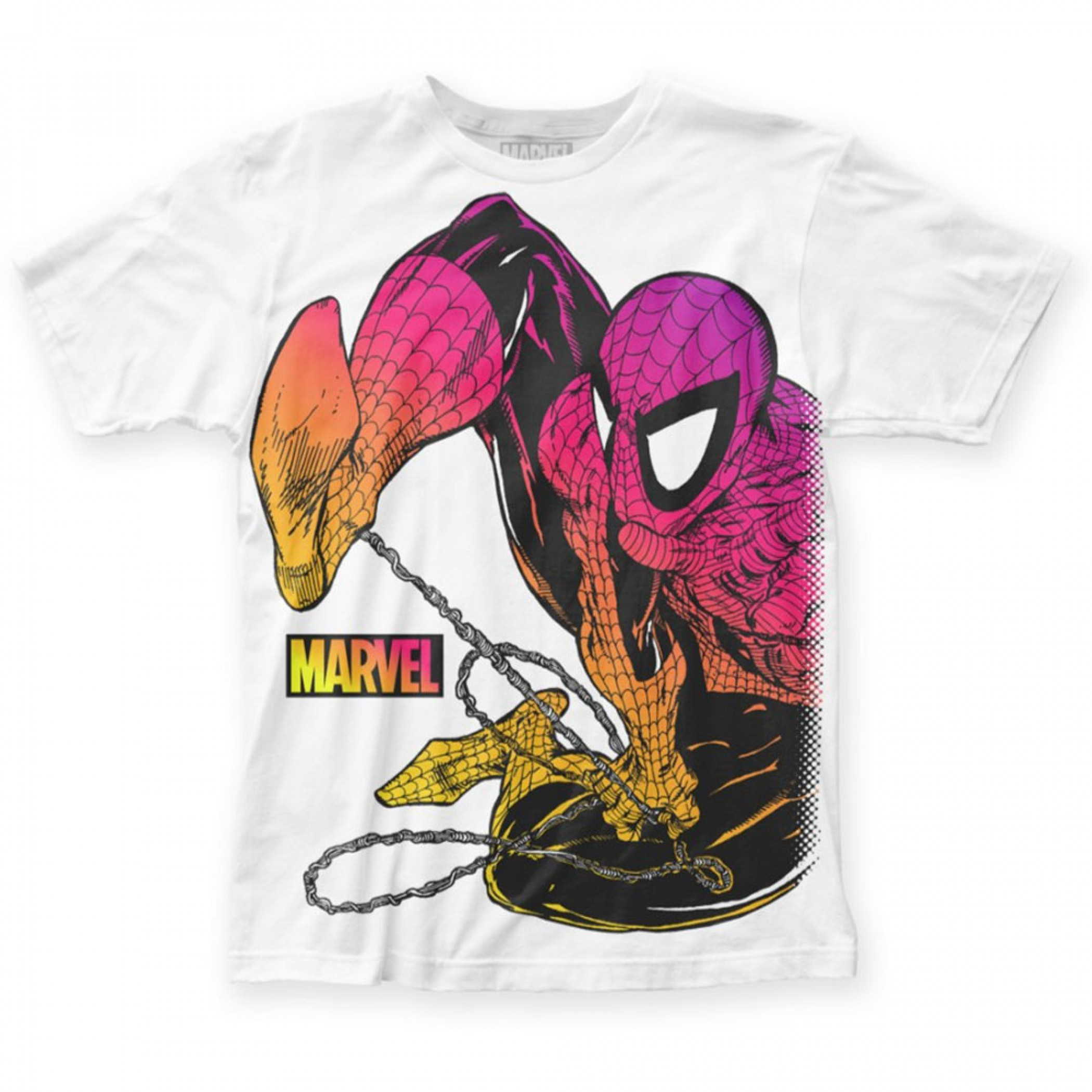 Spider-Man Swinging Chromatic Sublimated Men's T-Shirt