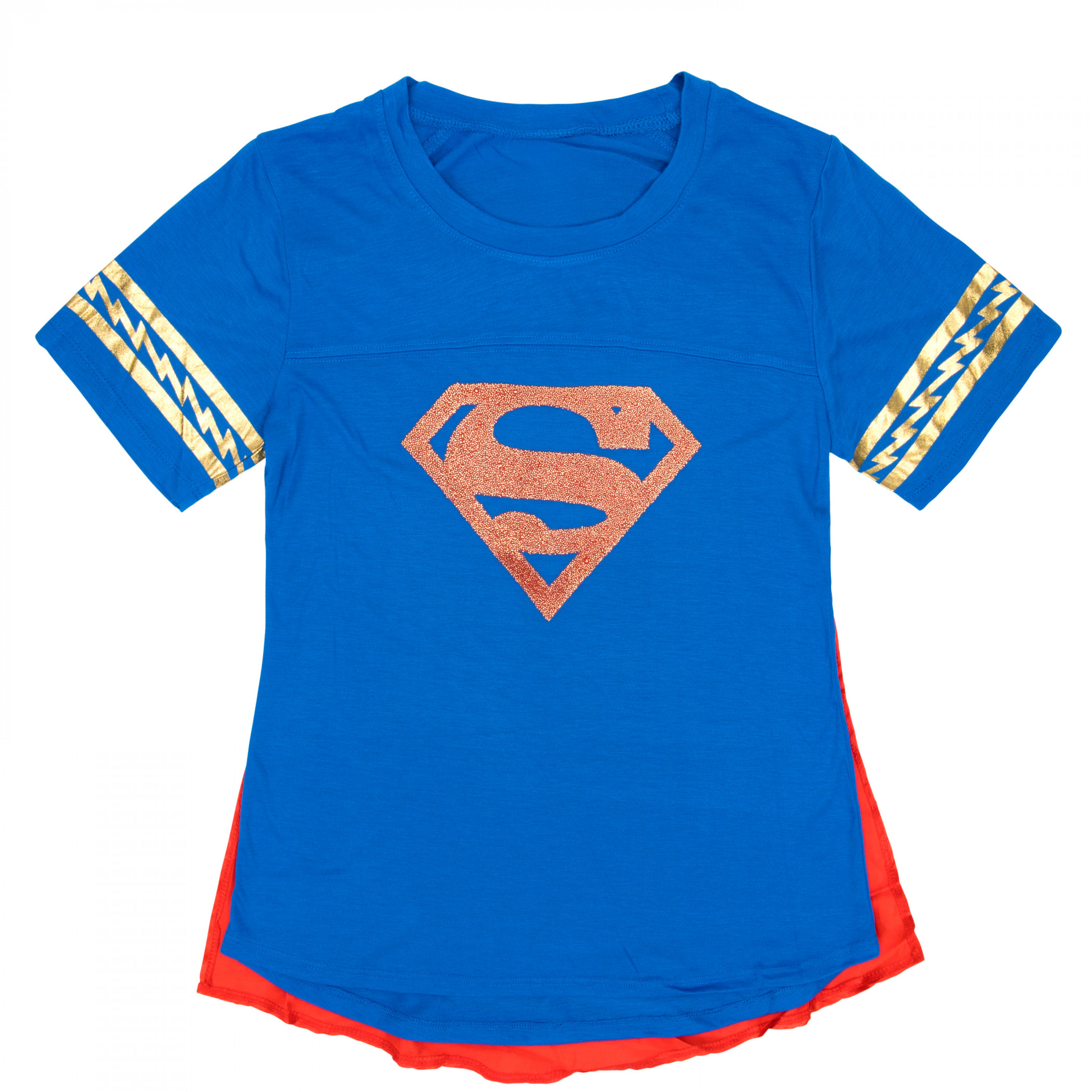 Supergirl Symbol with Cape Women's T-Shirt