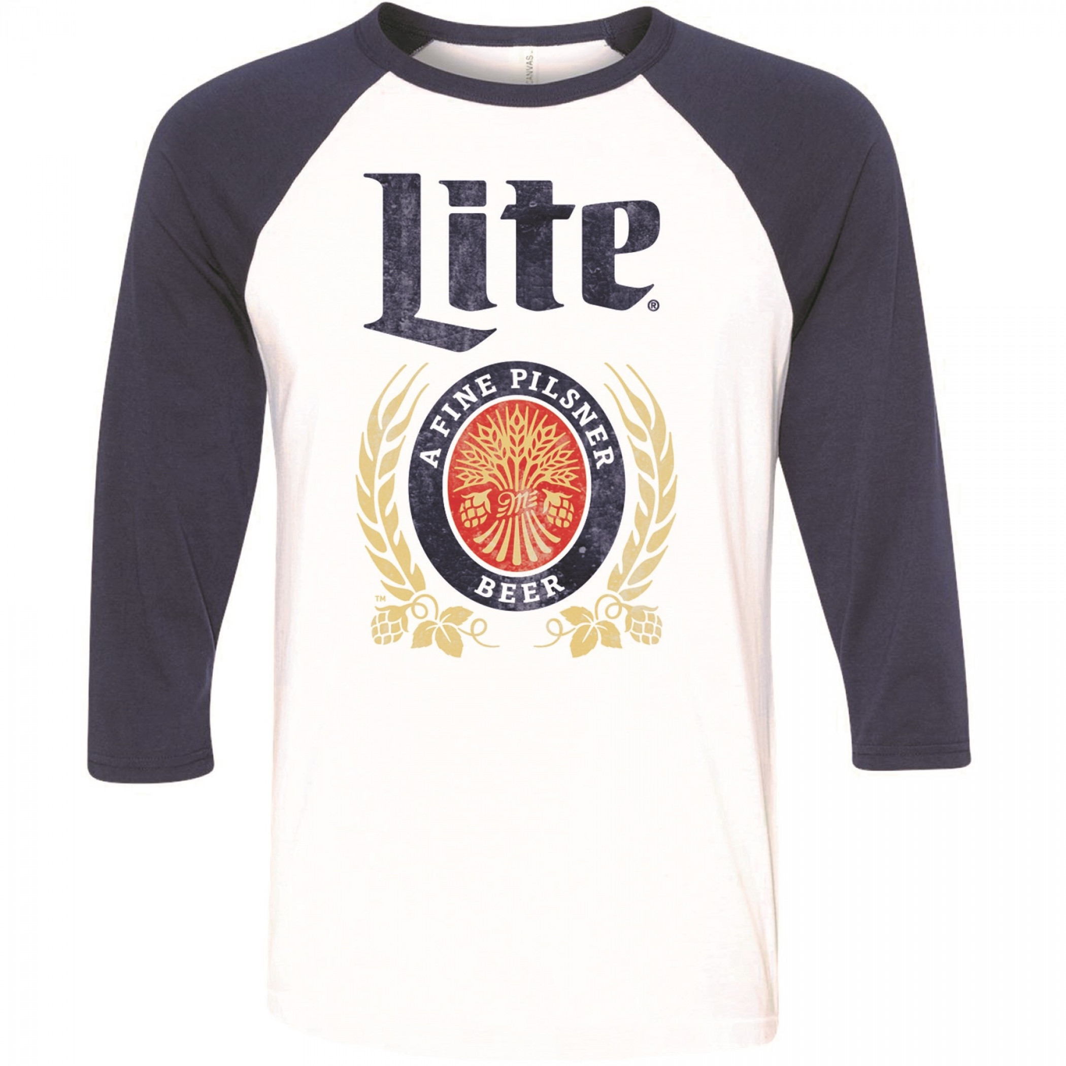 Miller Lite Raglan Baseball Shirt