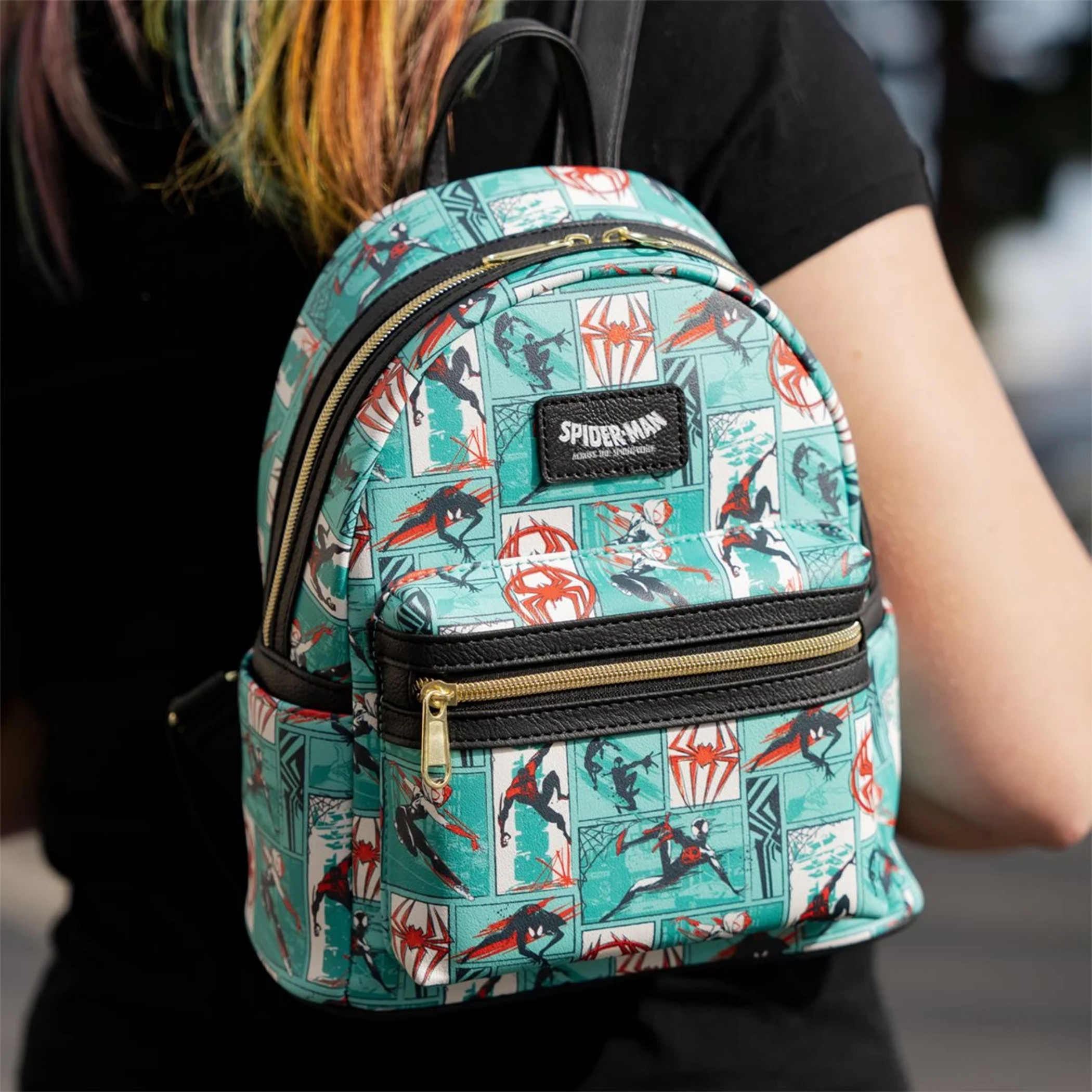 Spider-Man Across the Spider-Verse Mini-Backpack By Loungefly