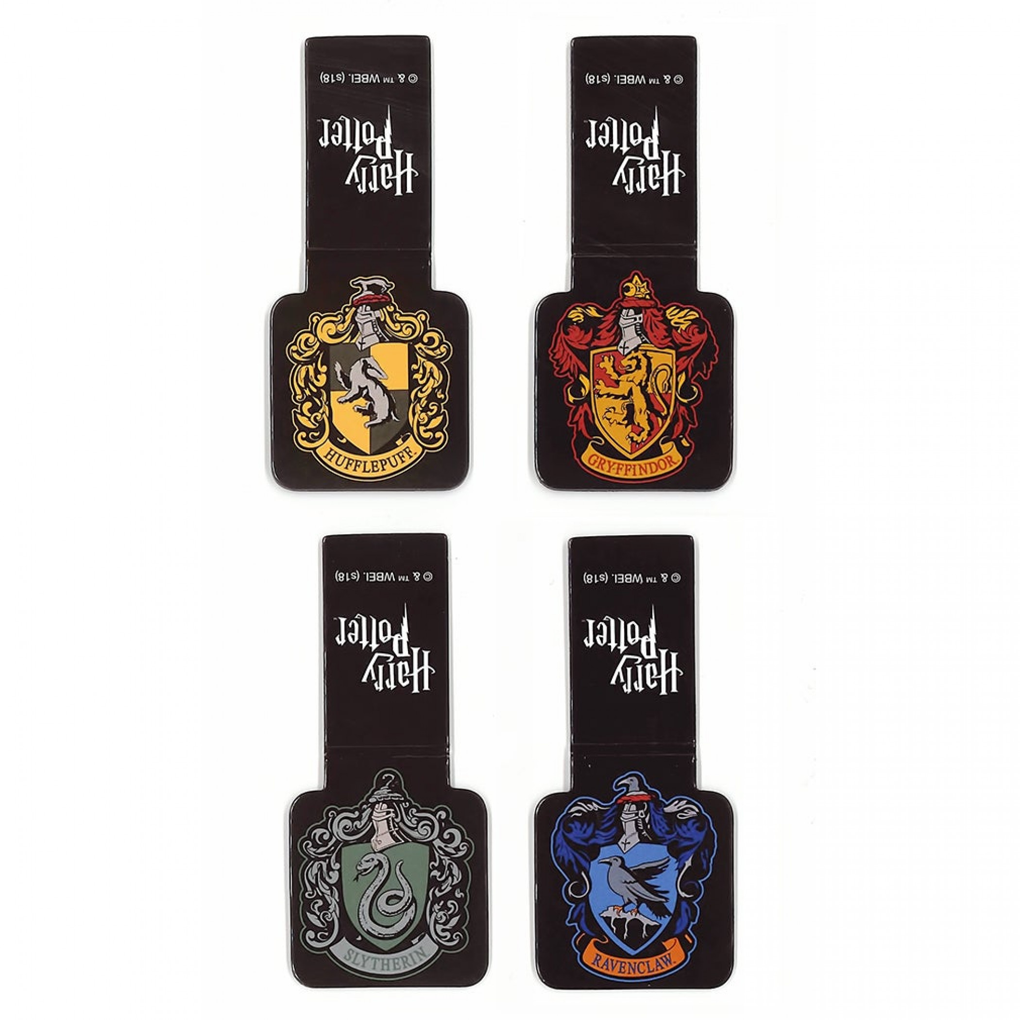 Harry Potter School Crests Magnetic Bookmarks Set Of 4