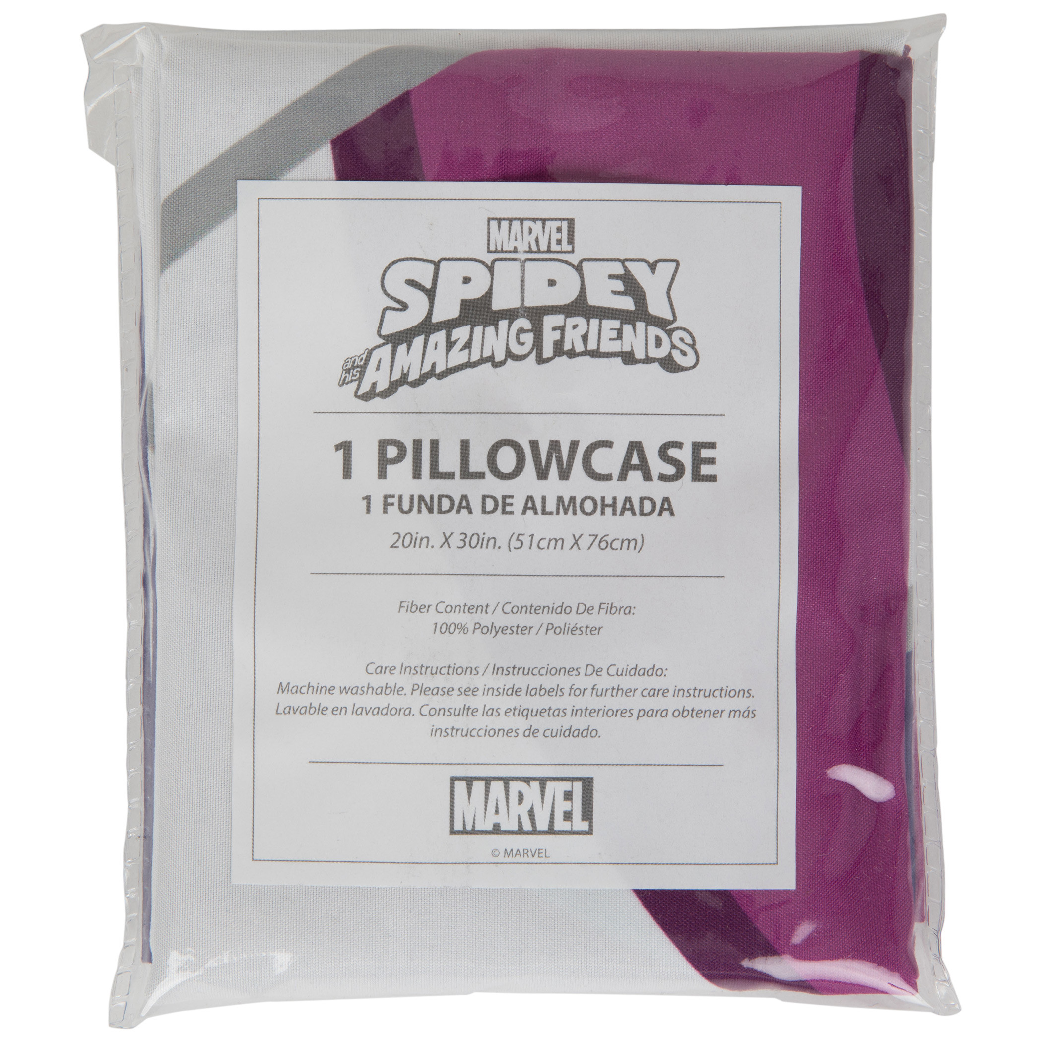 Marvel Spidey & His Amazing Friends Team Spidey 1 Pack Pillowcase