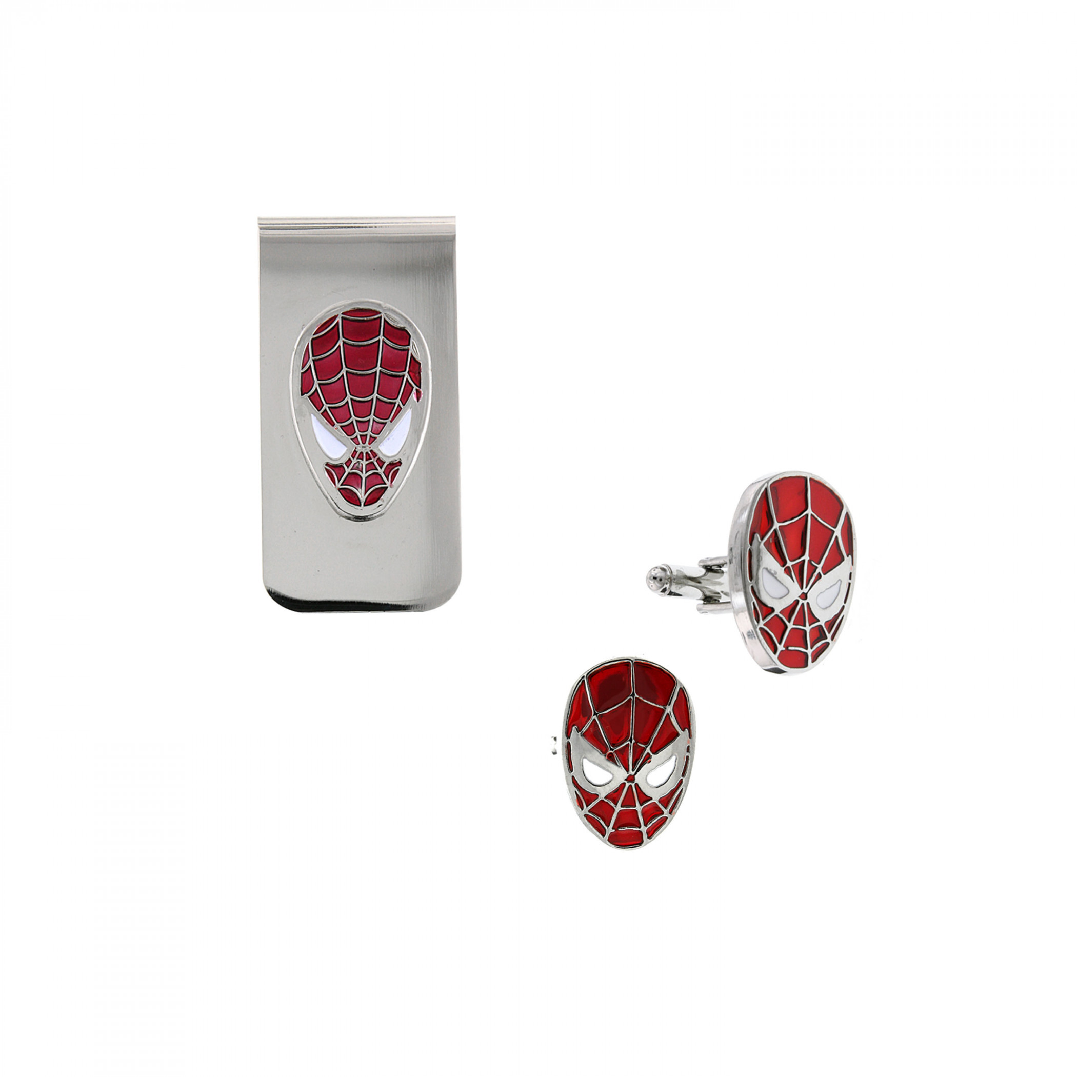 Spider-Man Cuff Links & Money Clip Boxed Set