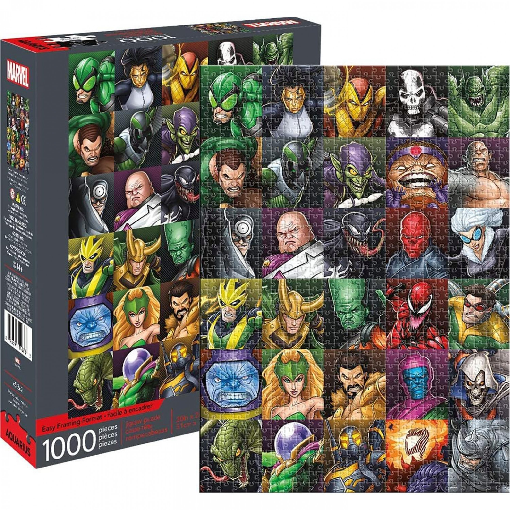 Marvel Villains Collage 1000 Piece Jigsaw Puzzle