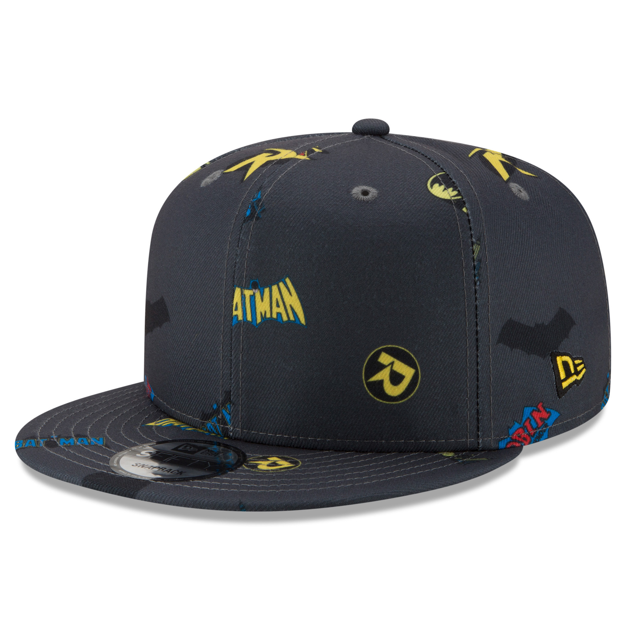 Batman and Robin Power Couple Scatter New Era 9Fifty Adjustable Hat