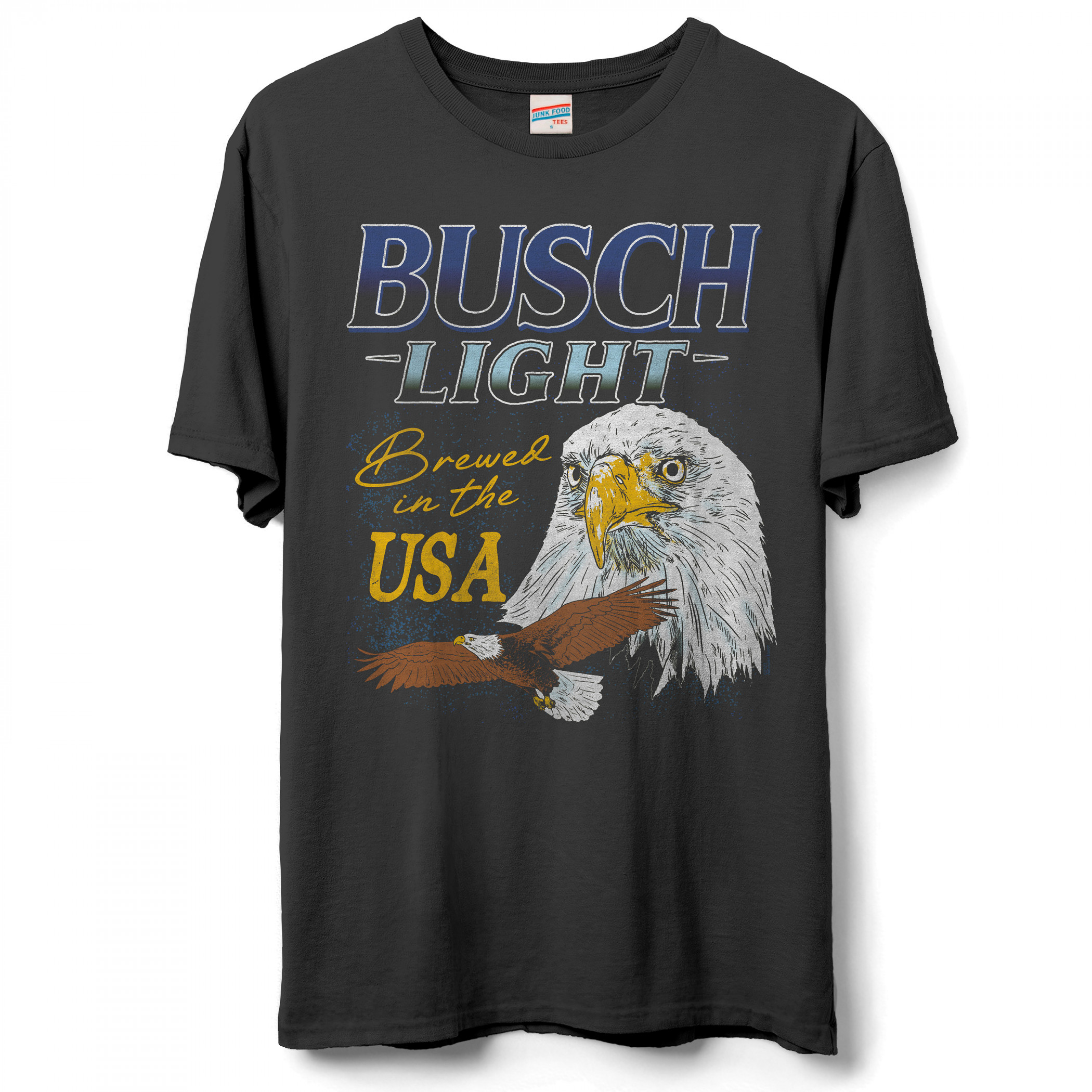 Busch Light USA Bald Eagle T-Shirt by Junk Food