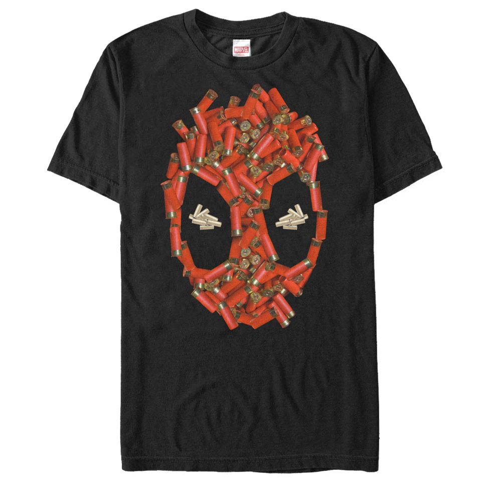 Deadpool Shell Cases Black Mens T-Shirt