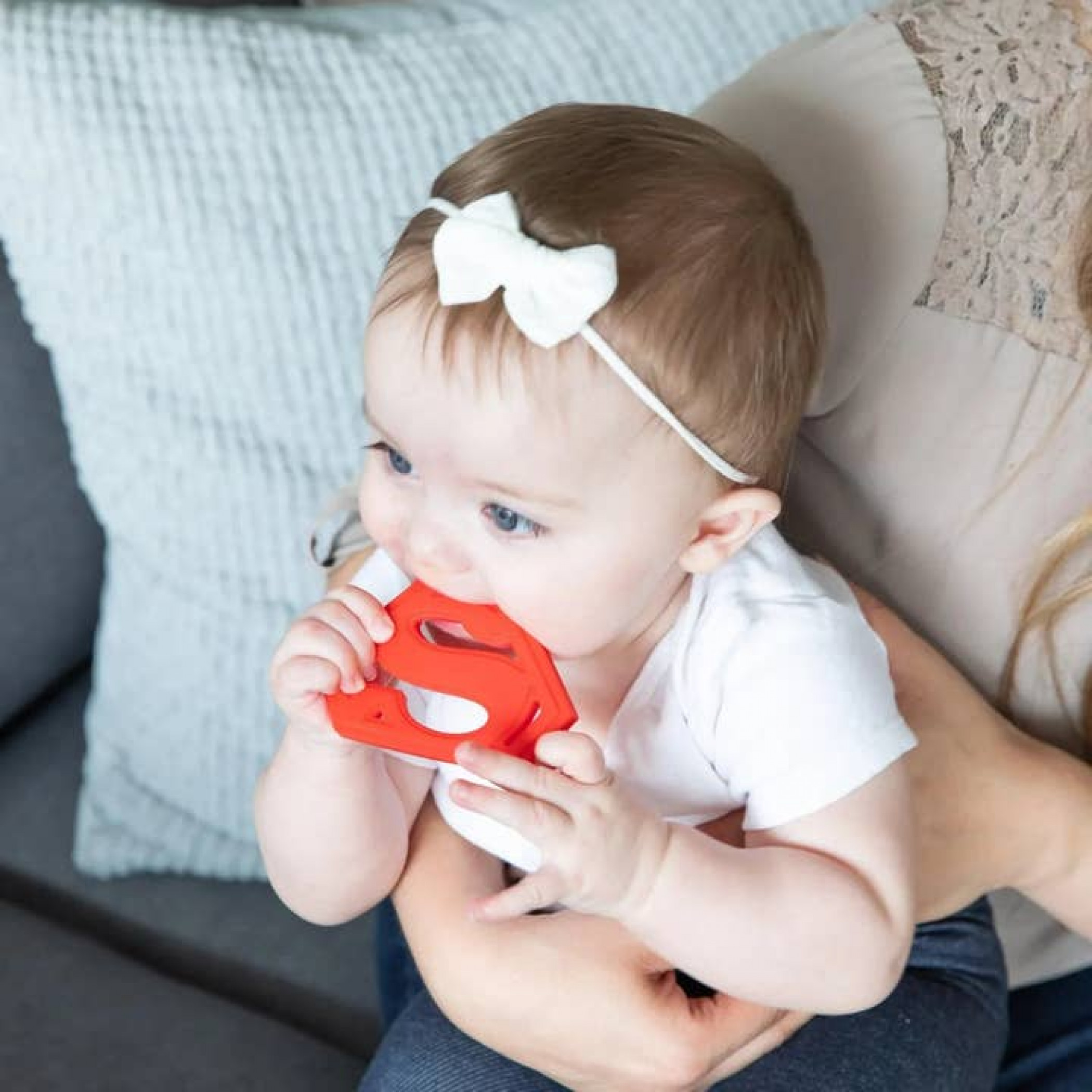 Superman Logo Silicone Teether