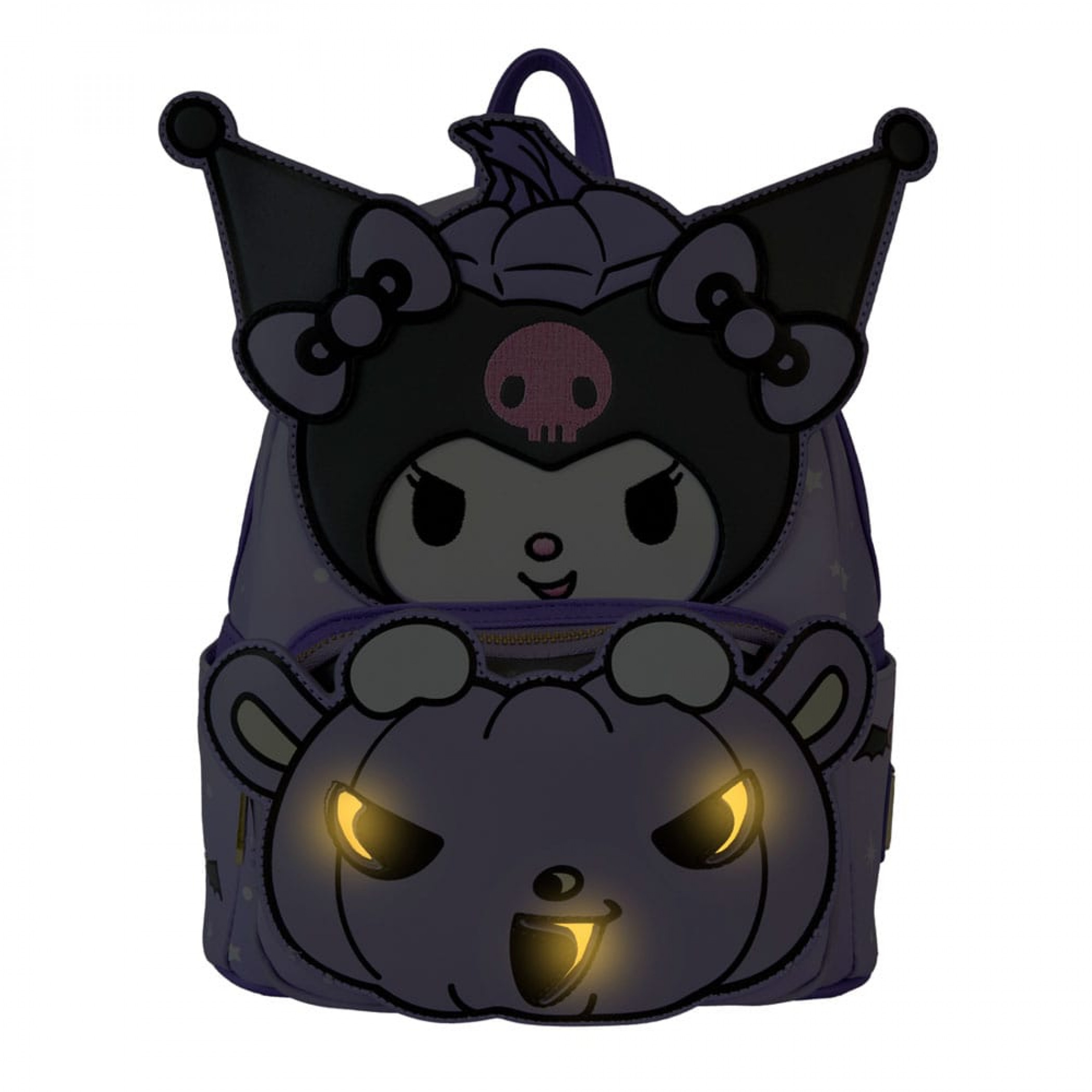 Sanrio Kuromi Carving Pumpkins Mini Backpack By Loungefly