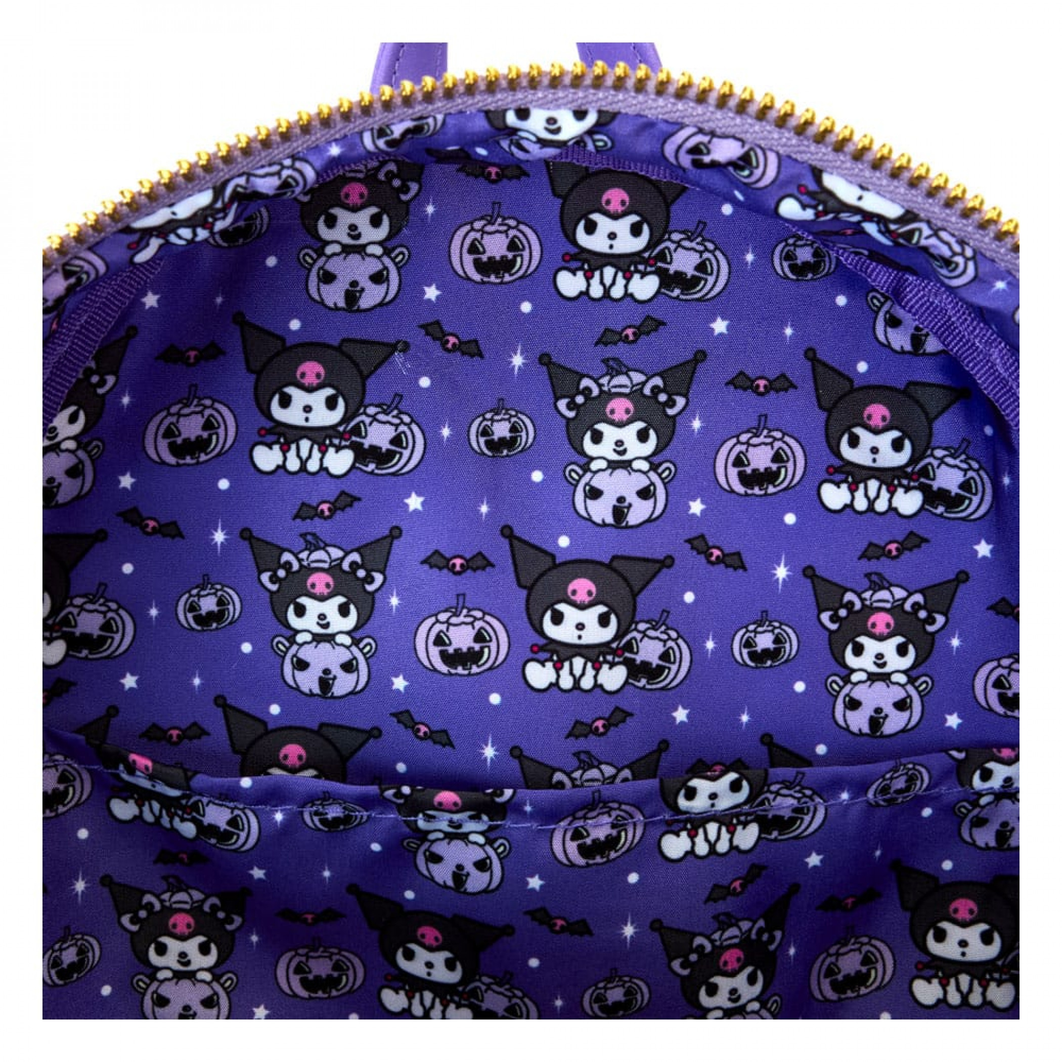 Sanrio Kuromi Carving Pumpkins Mini Backpack By Loungefly