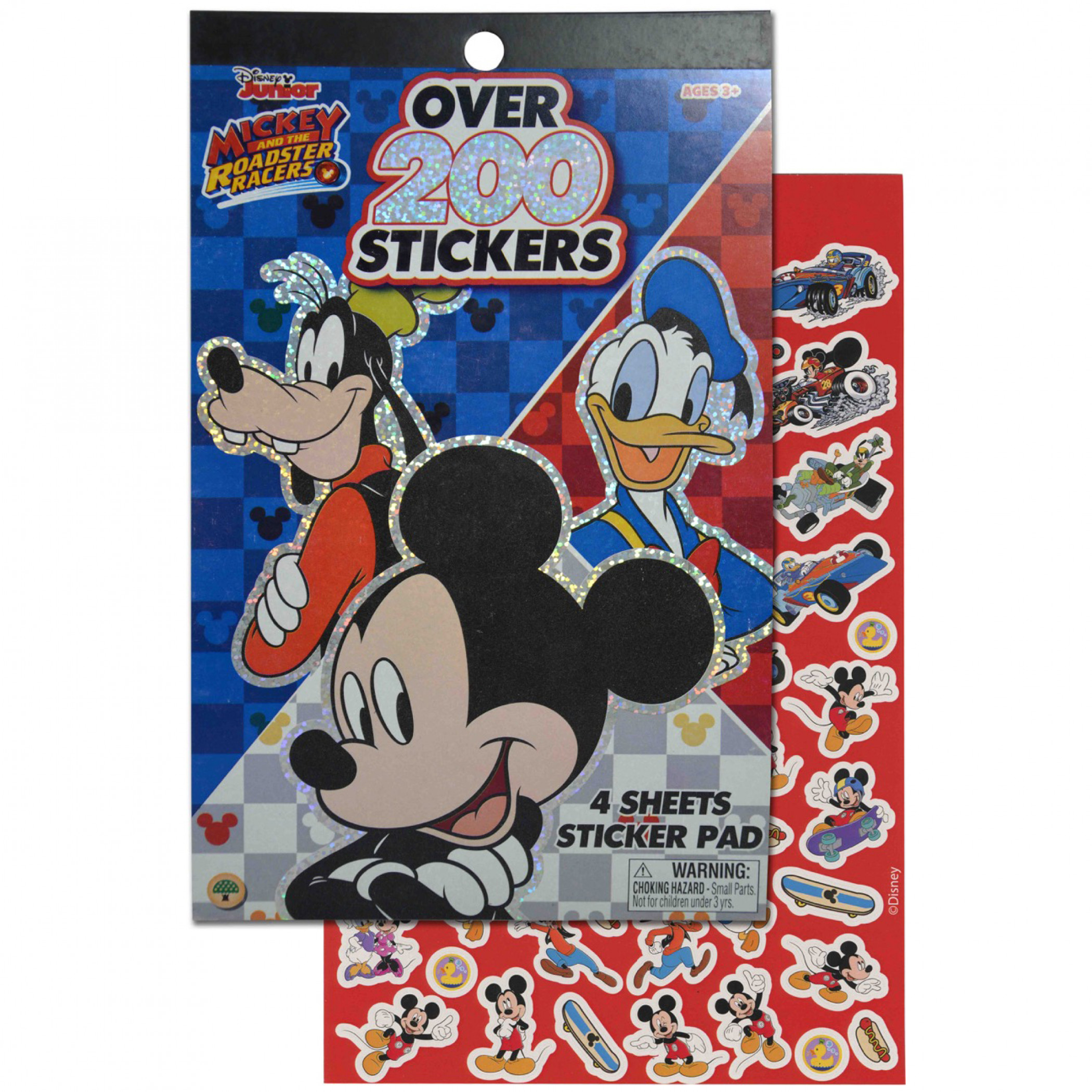 Disney Mickey Mouse 4 Sheet Foil Cover 200+ Stickers