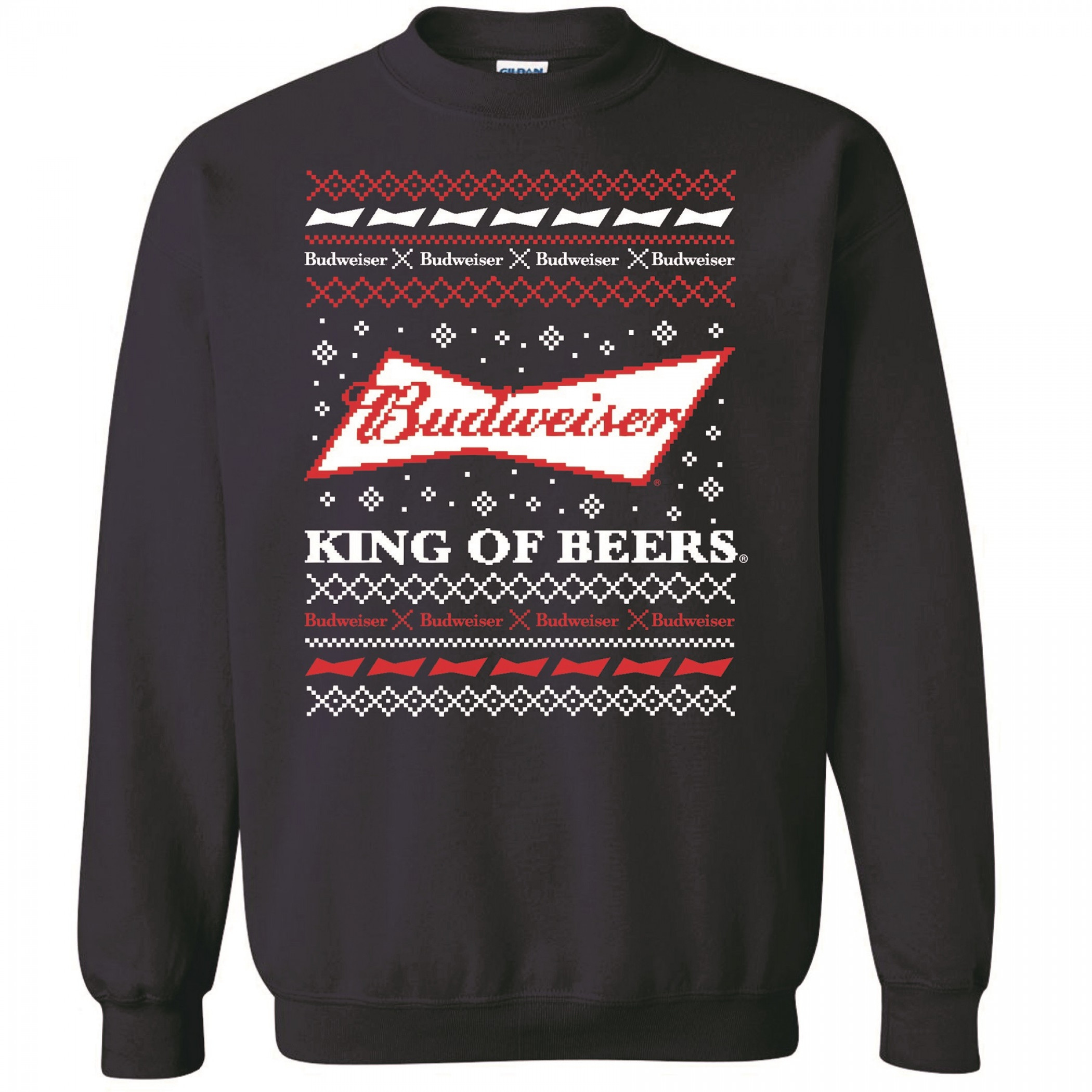 Budweiser Bowtie Logo Ugly Christmas Sweater Sweatshirt