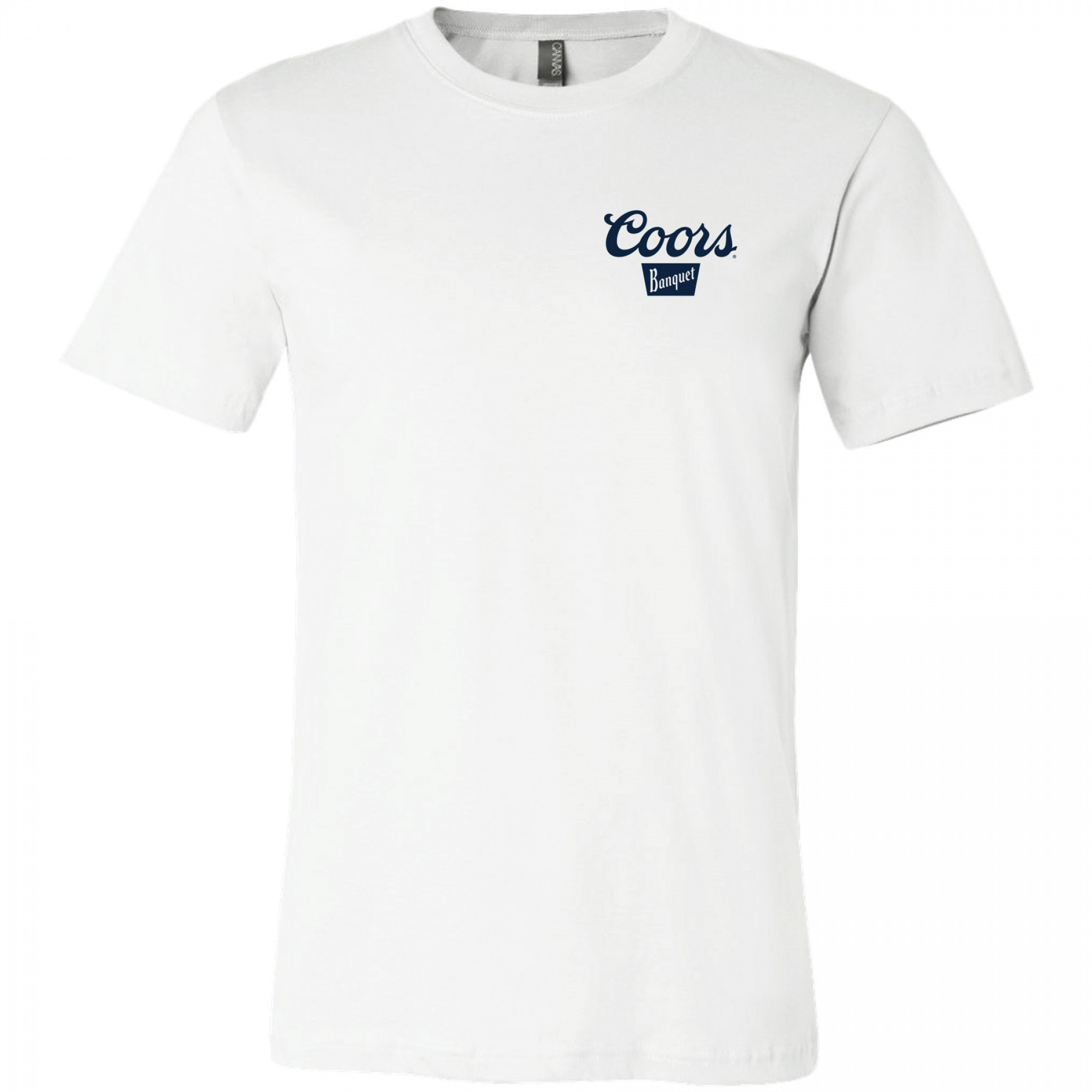 Coors Banquet Waterfall Seal Front and Back Print T-Shirt