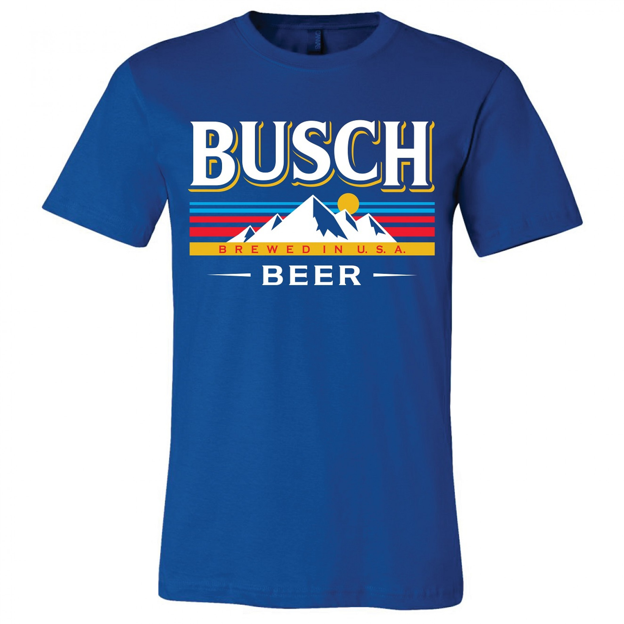 Busch Brewed In The USA Mountain Logo T-Shirt