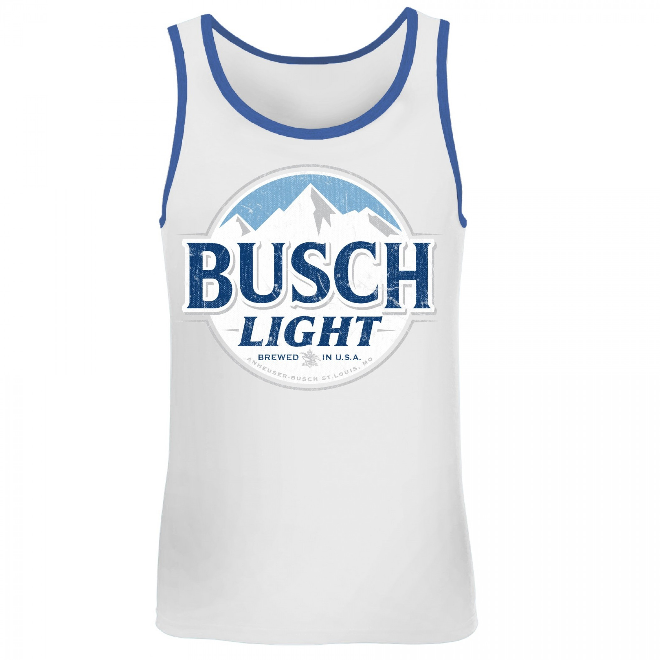 Busch Light Blue Trim Tank Top