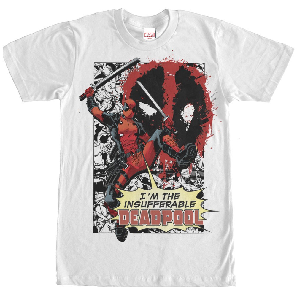 Deadpool Insufferable White T-Shirt