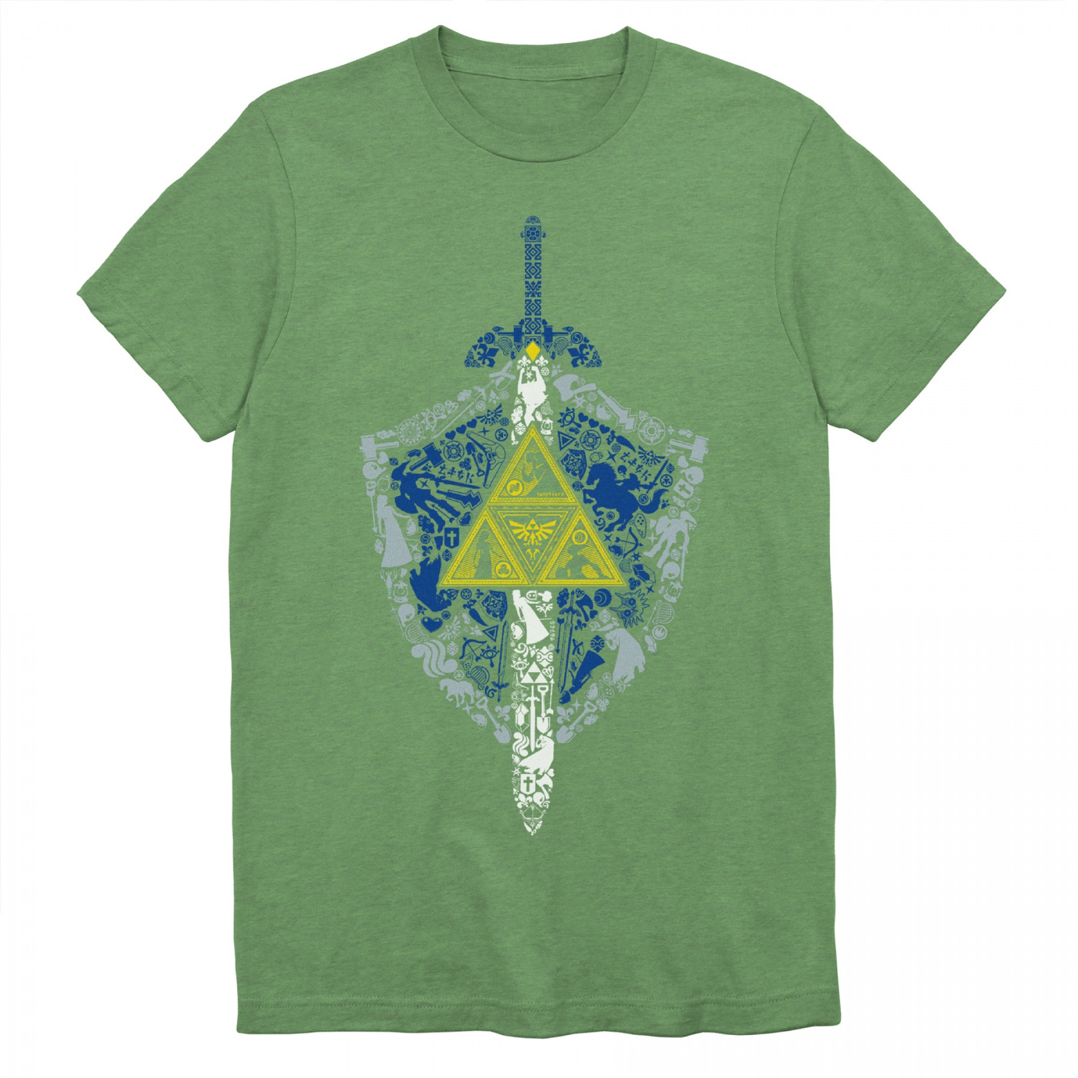 Nintendo Zelda Link's Shield and Sword Crest Symbol T-Shirt