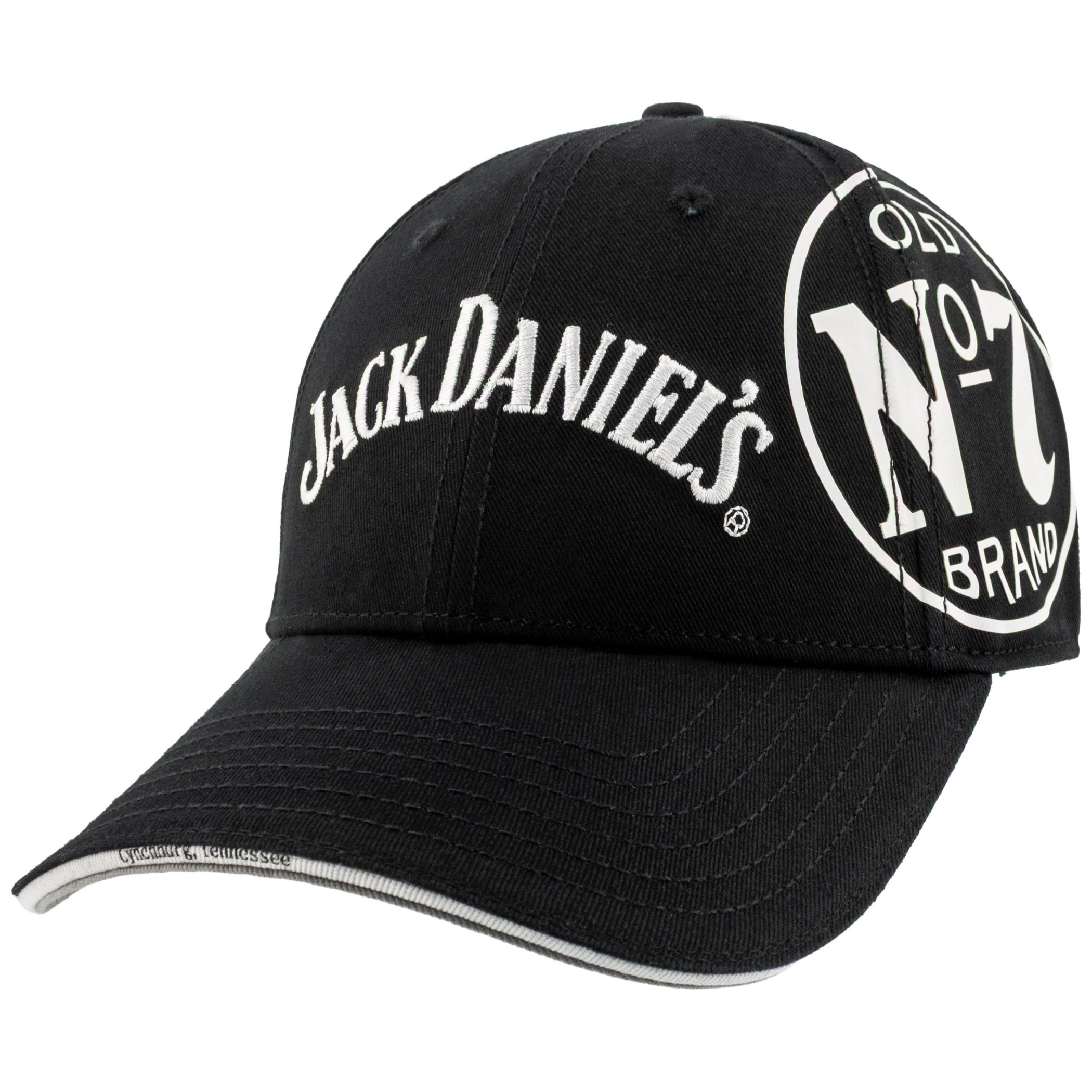 Jack Daniels ロゴ キャップ フリーサイズ Jack Daniel's Old No. 7 Flat Bill Adjustable Hat at Amazon Men's