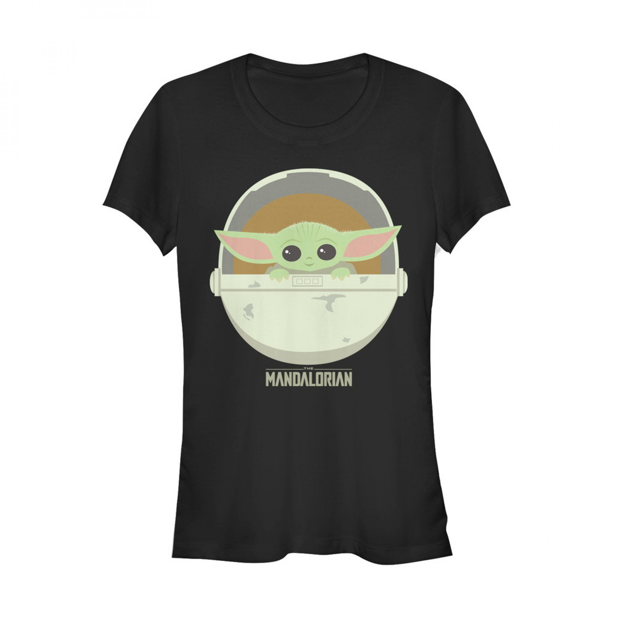 The Mandalorian Cute The Child Junior's Black T-Shirt