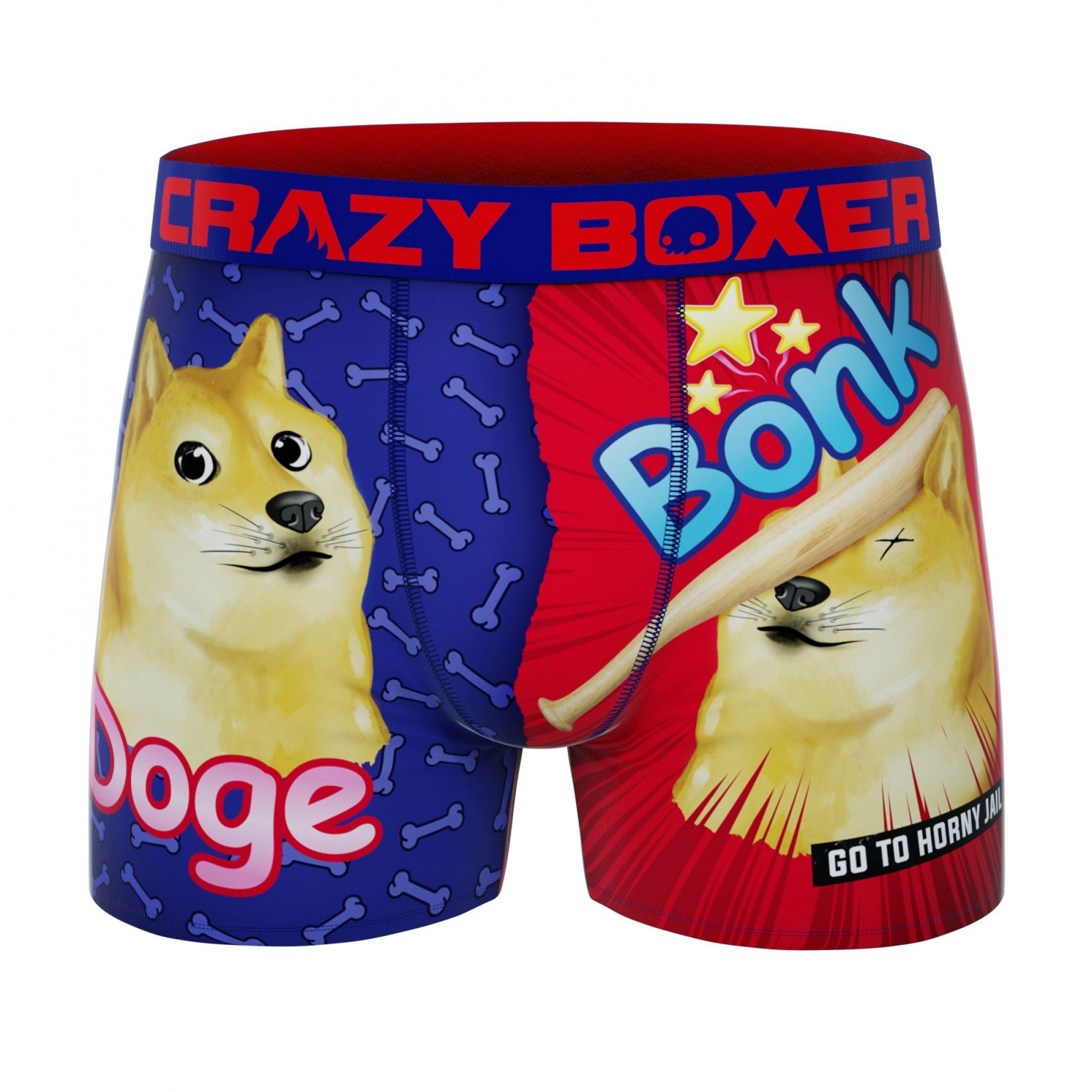 Crazy Boxer Doge Bonk Meme Men's Boxer Briefs