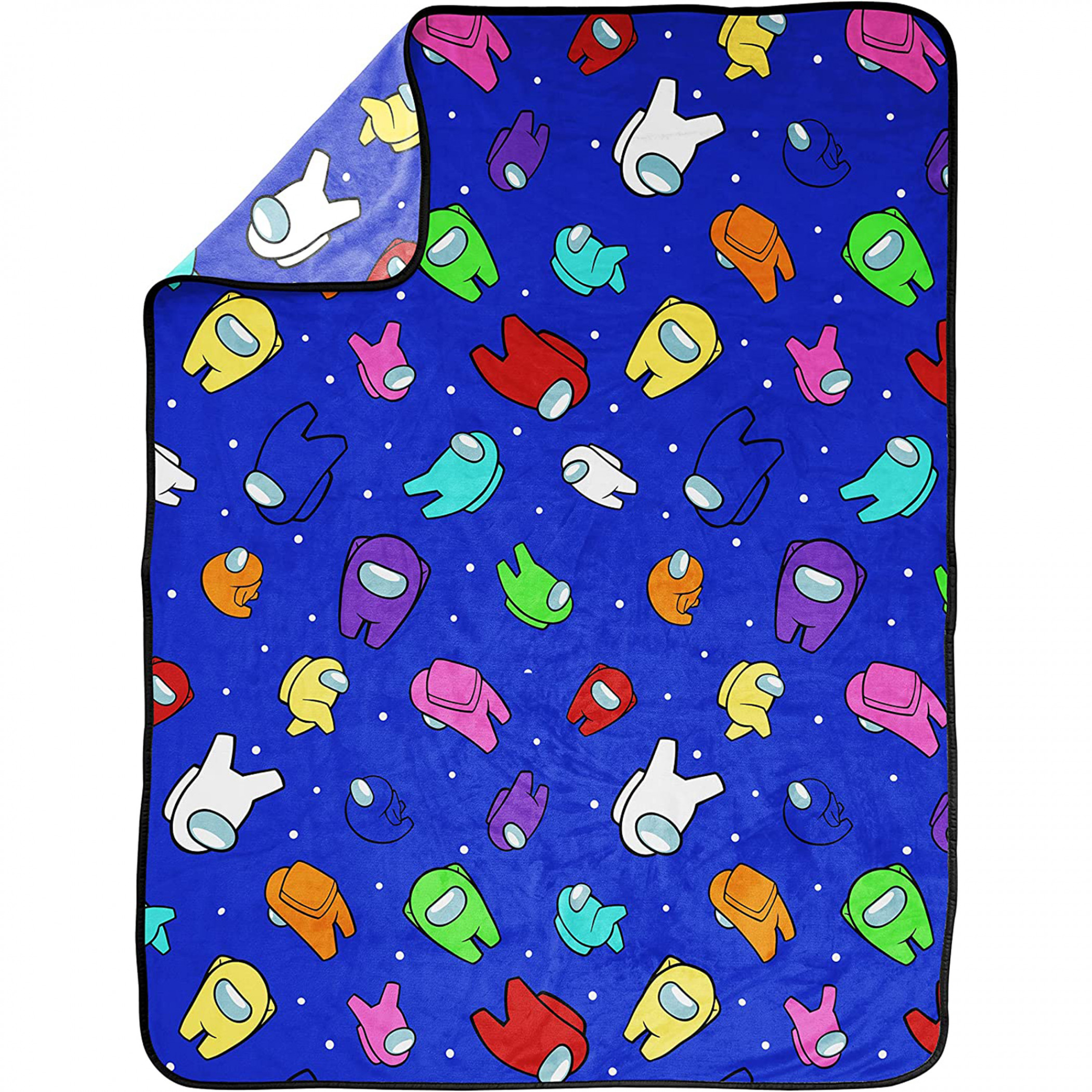 Among Us Players in Space Throw Blanket