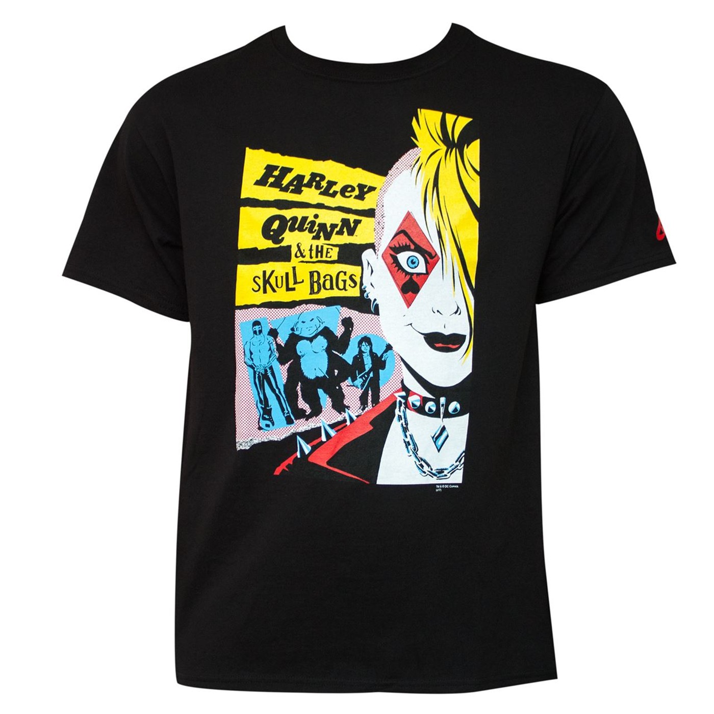 Harley Quinn: Skull Bags T-Shirt by Amanda Conner