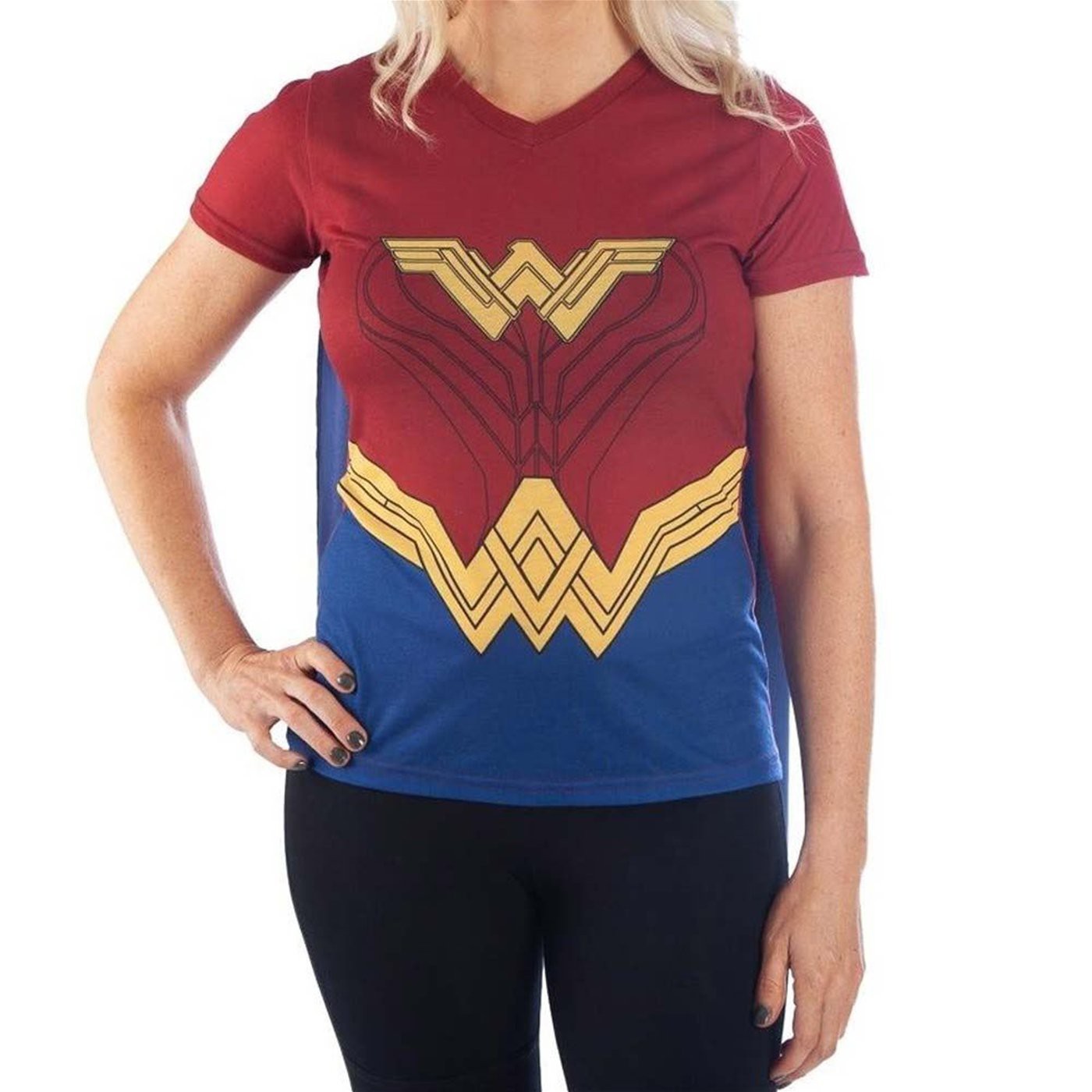 Wonder Woman Caped Costume Women's T-Shirt