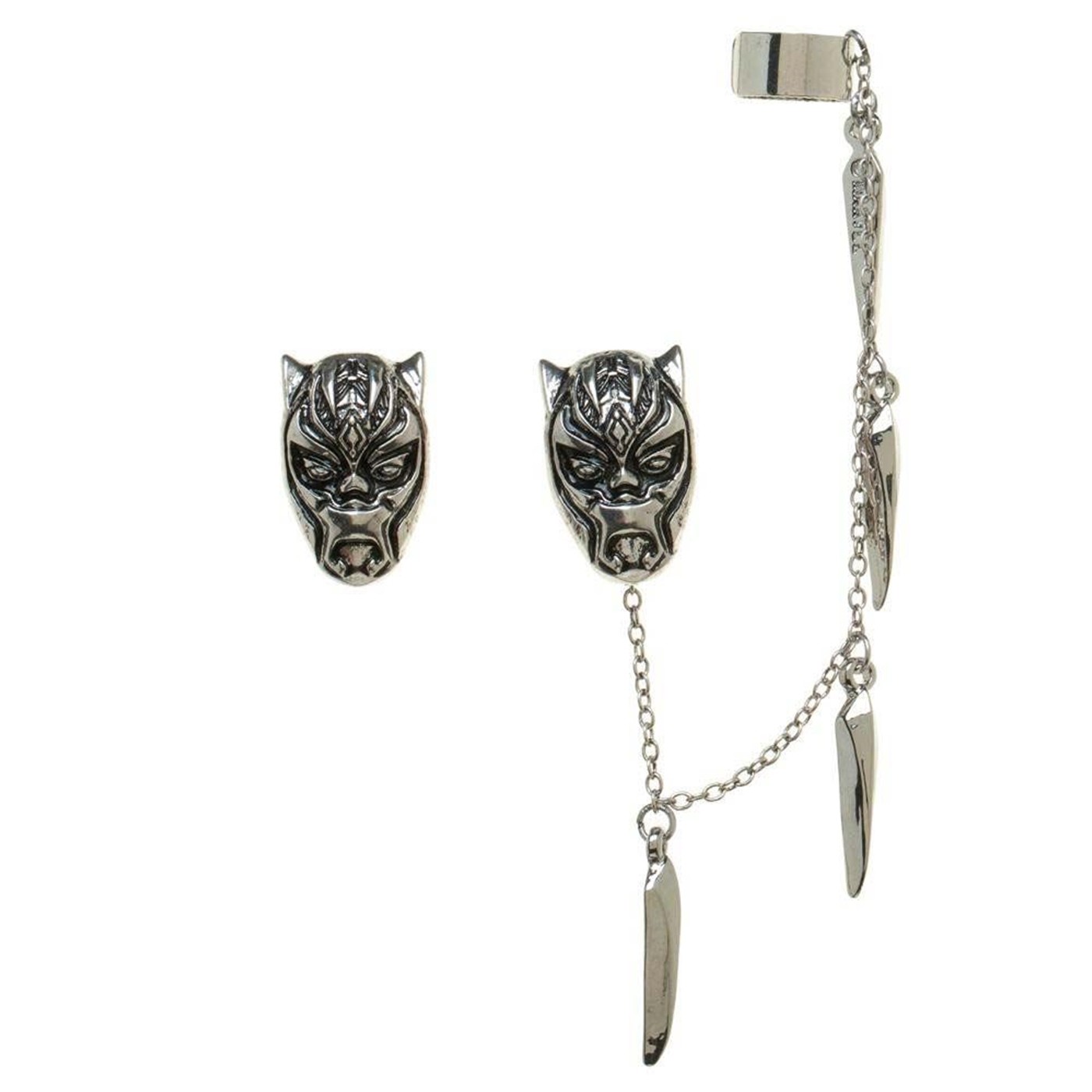 Black Panther Ear Ceremonial Mask Ear Cuff