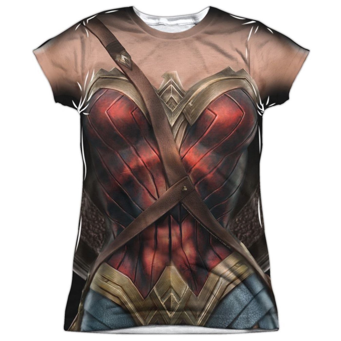 Wonder Woman Uniform Women's Sublimated Juniors T-Shirt