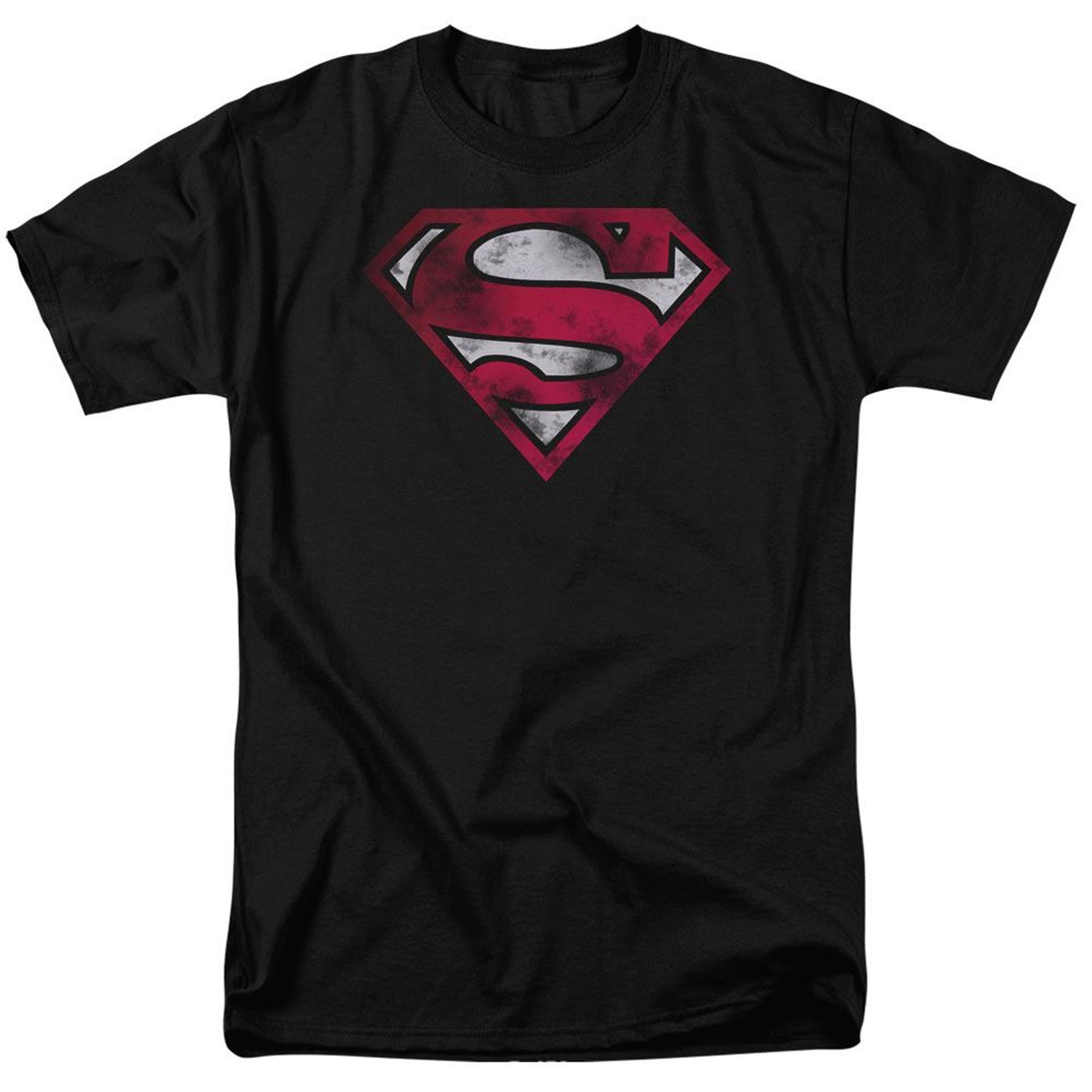 Superman Distressed Symbol White Variant Men's T-Shirt