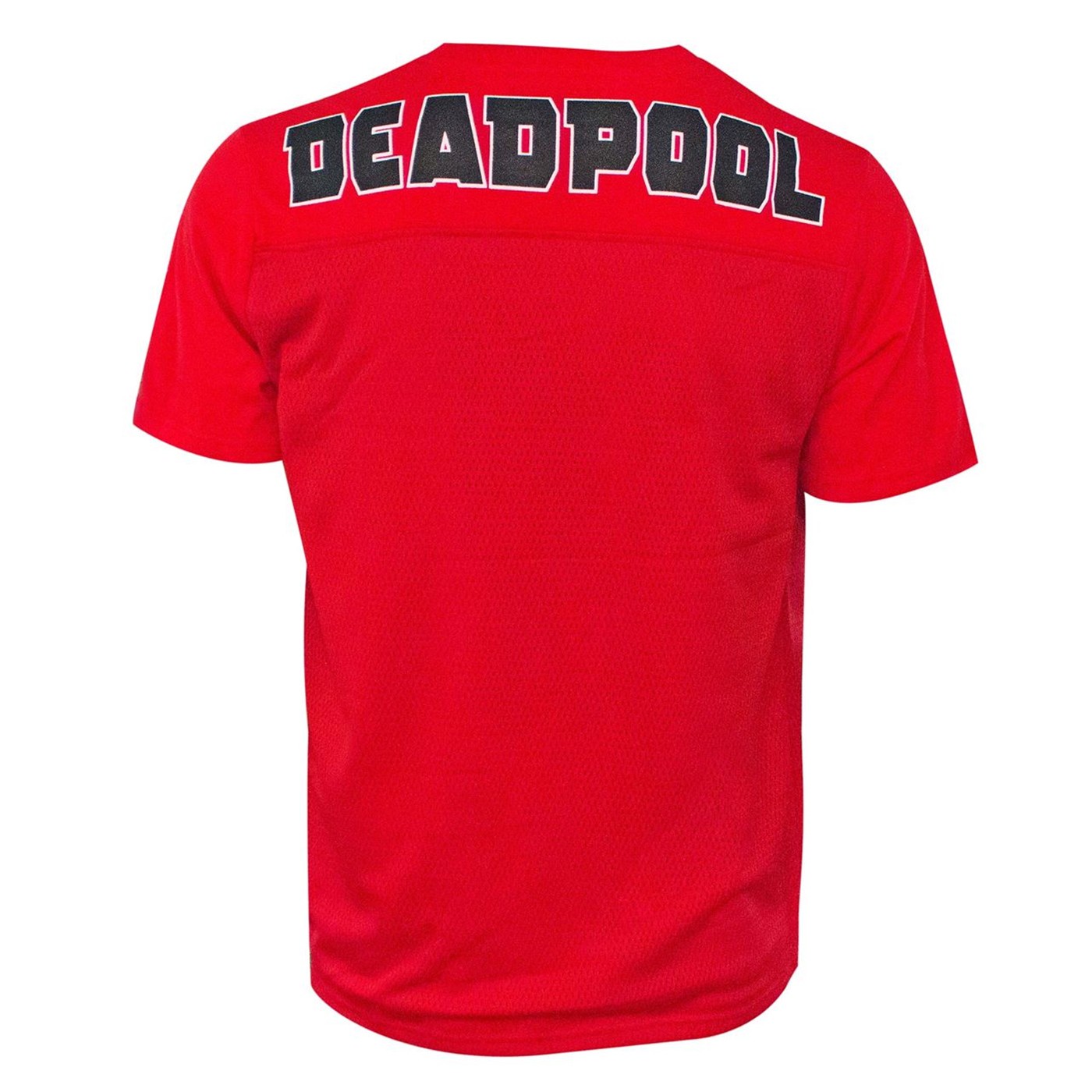 Deadpool Men's Red Football Jersey T-Shirt