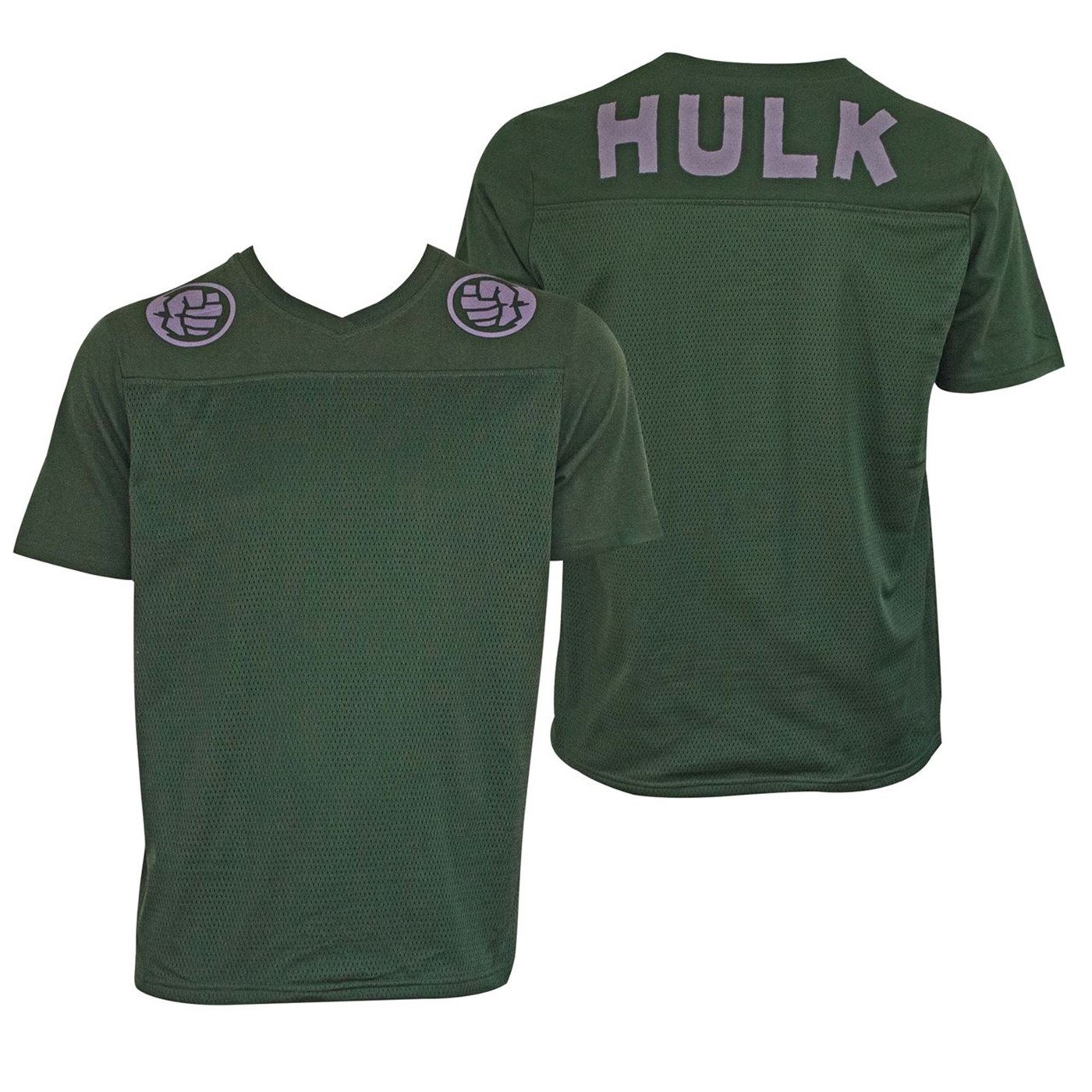 Incredible Hulk Football Jersey Men's Green T-Shirt