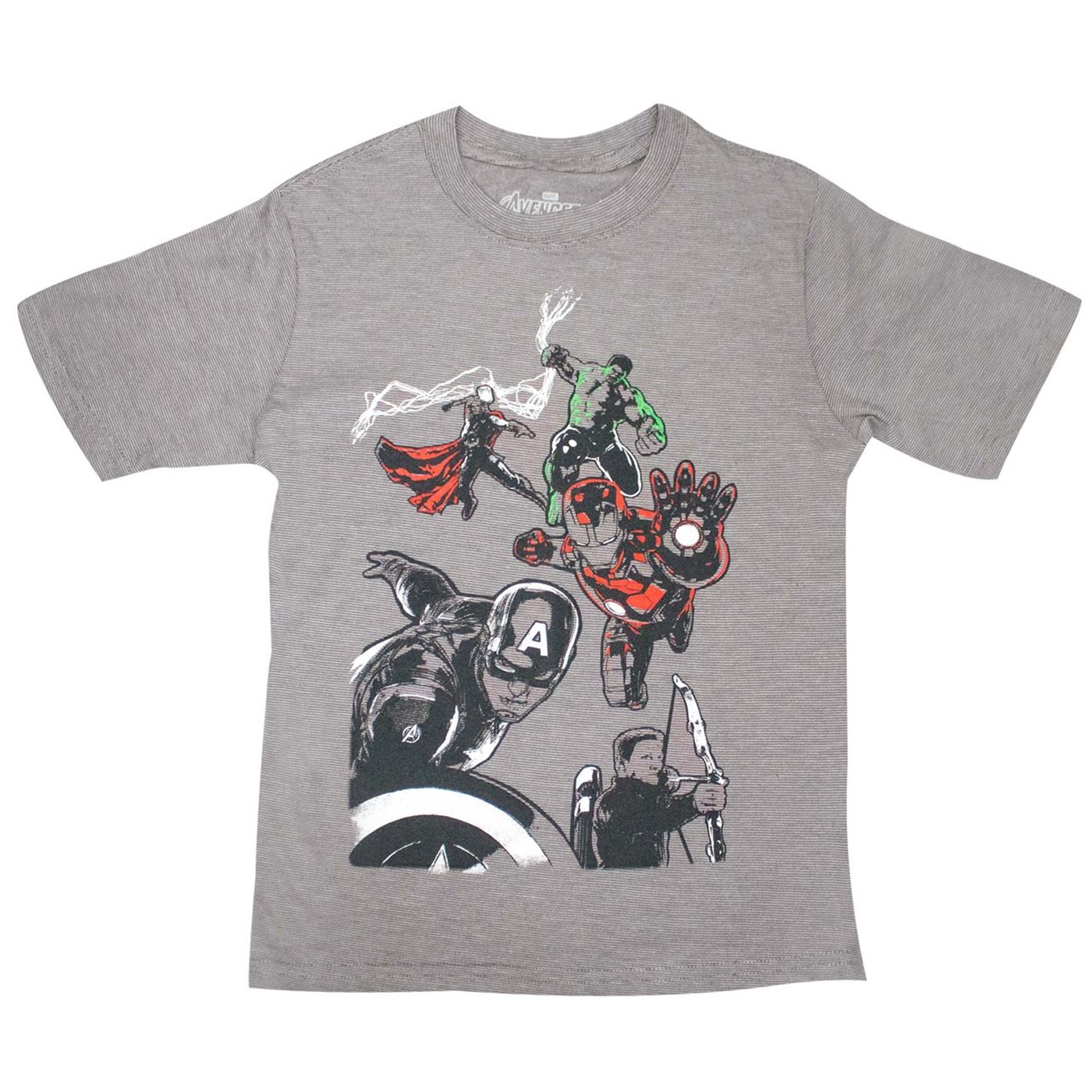 Marvel Avengers Team Graphic Boys Ringer T-shirt
