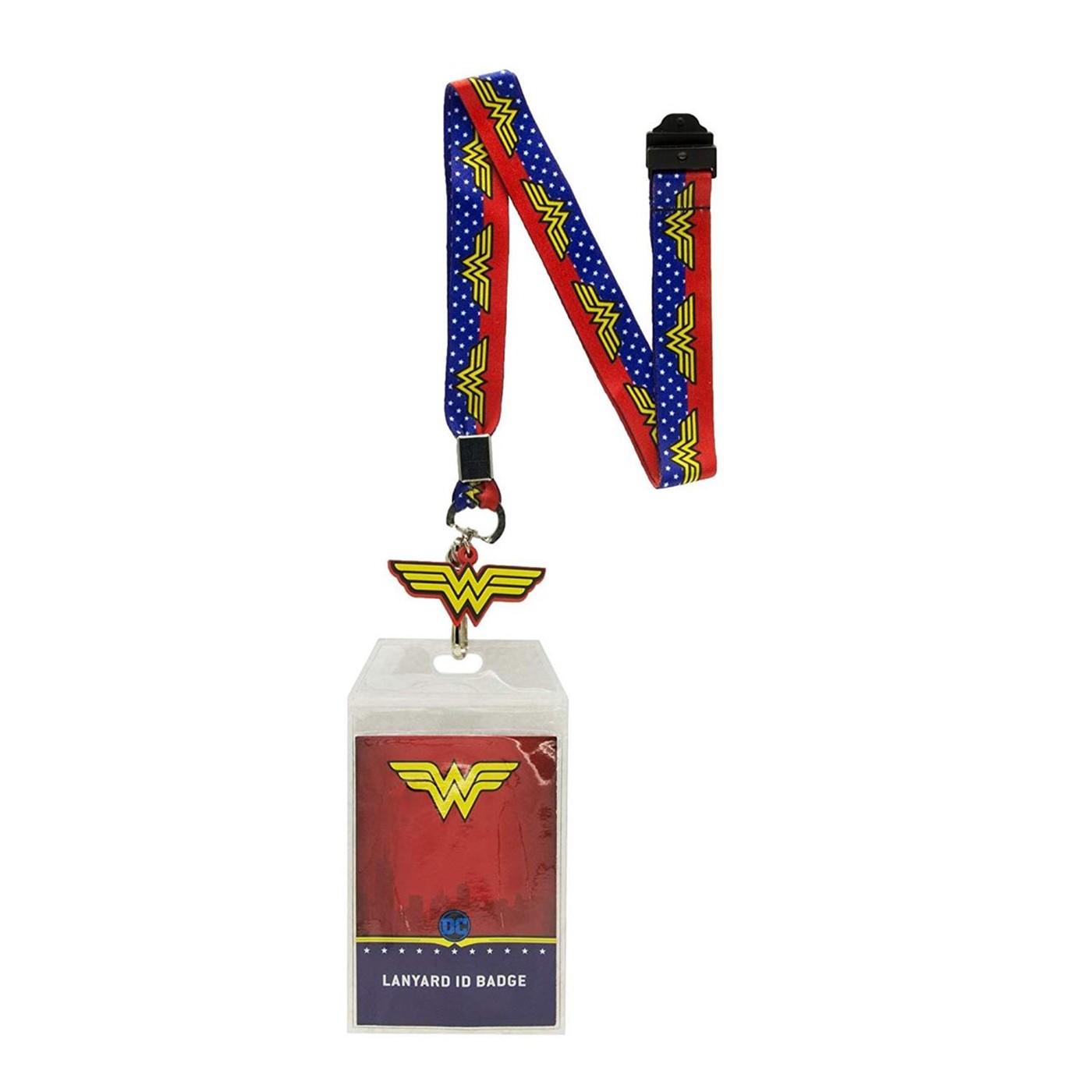 Wonder Woman Lanyard With Badge and Rubber Charm