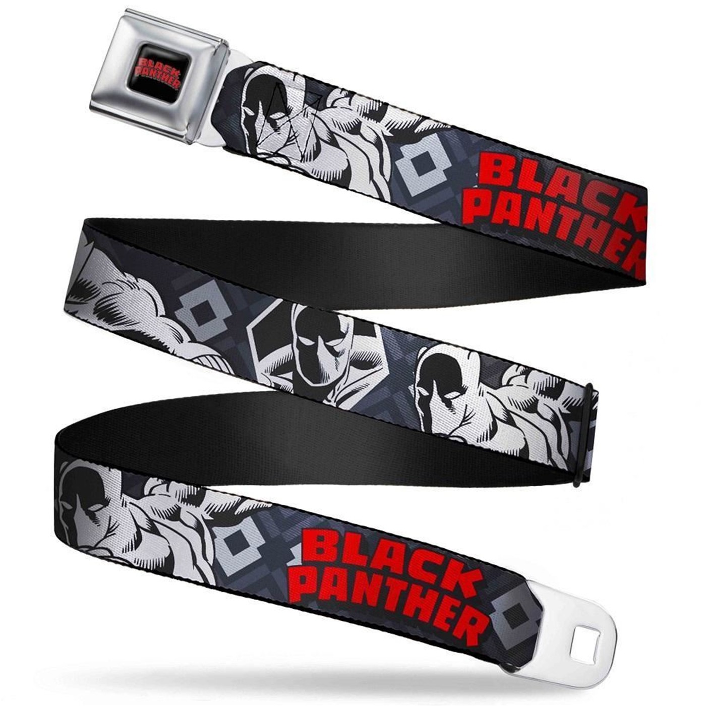 Black Panther Title Logo Seatbelt Belt