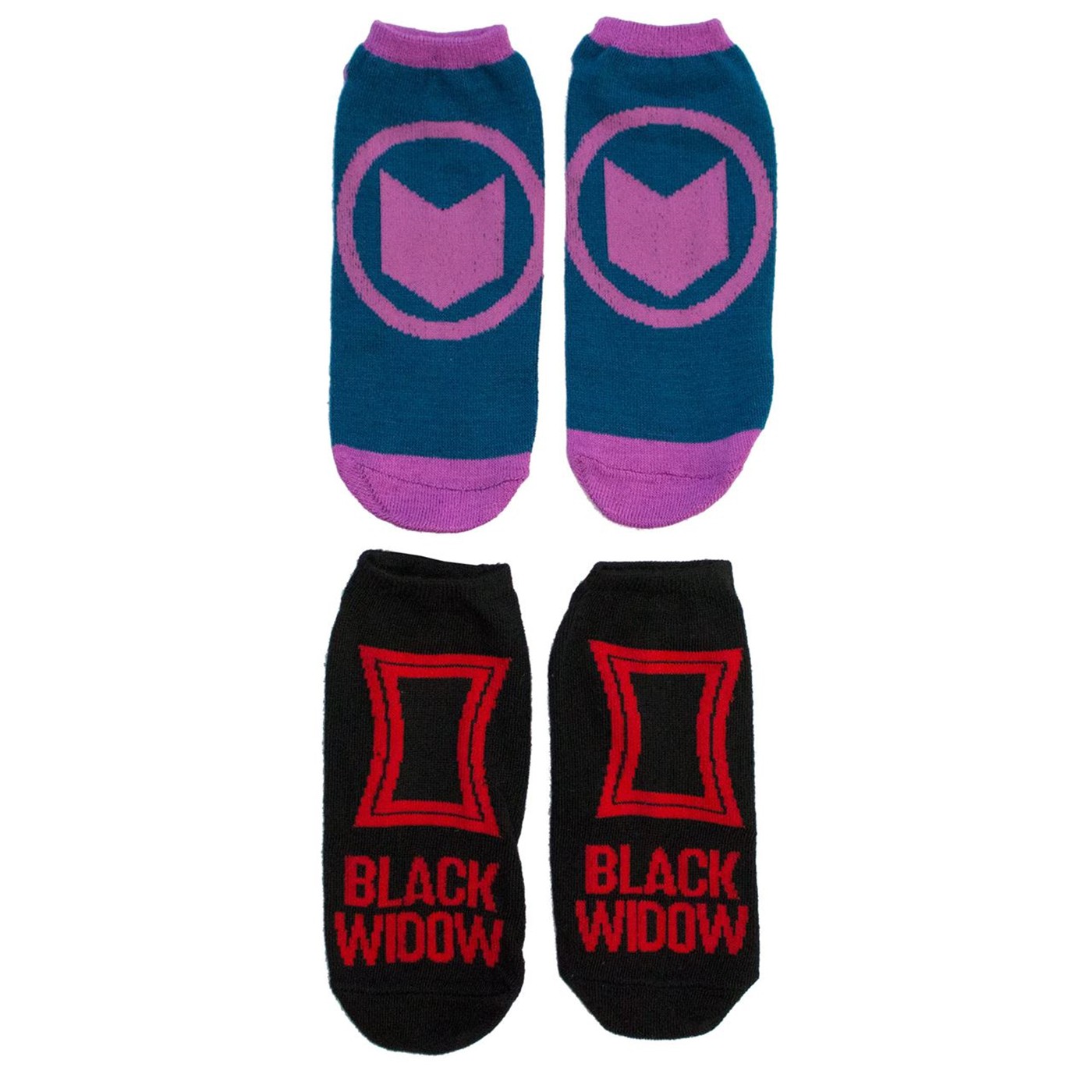 Hawkeye and Black Widow 2-pack Women's Ankle socks