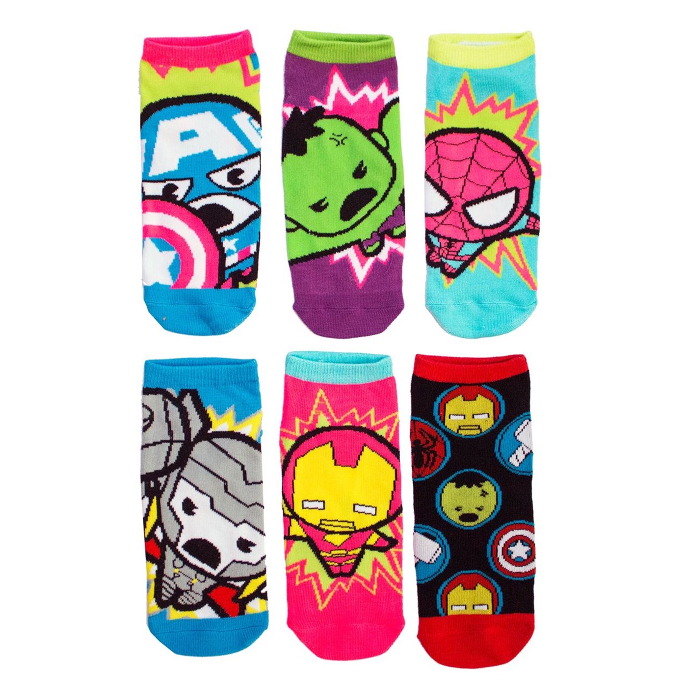 Marvel Heroes 6-pack Women's Ankle socks