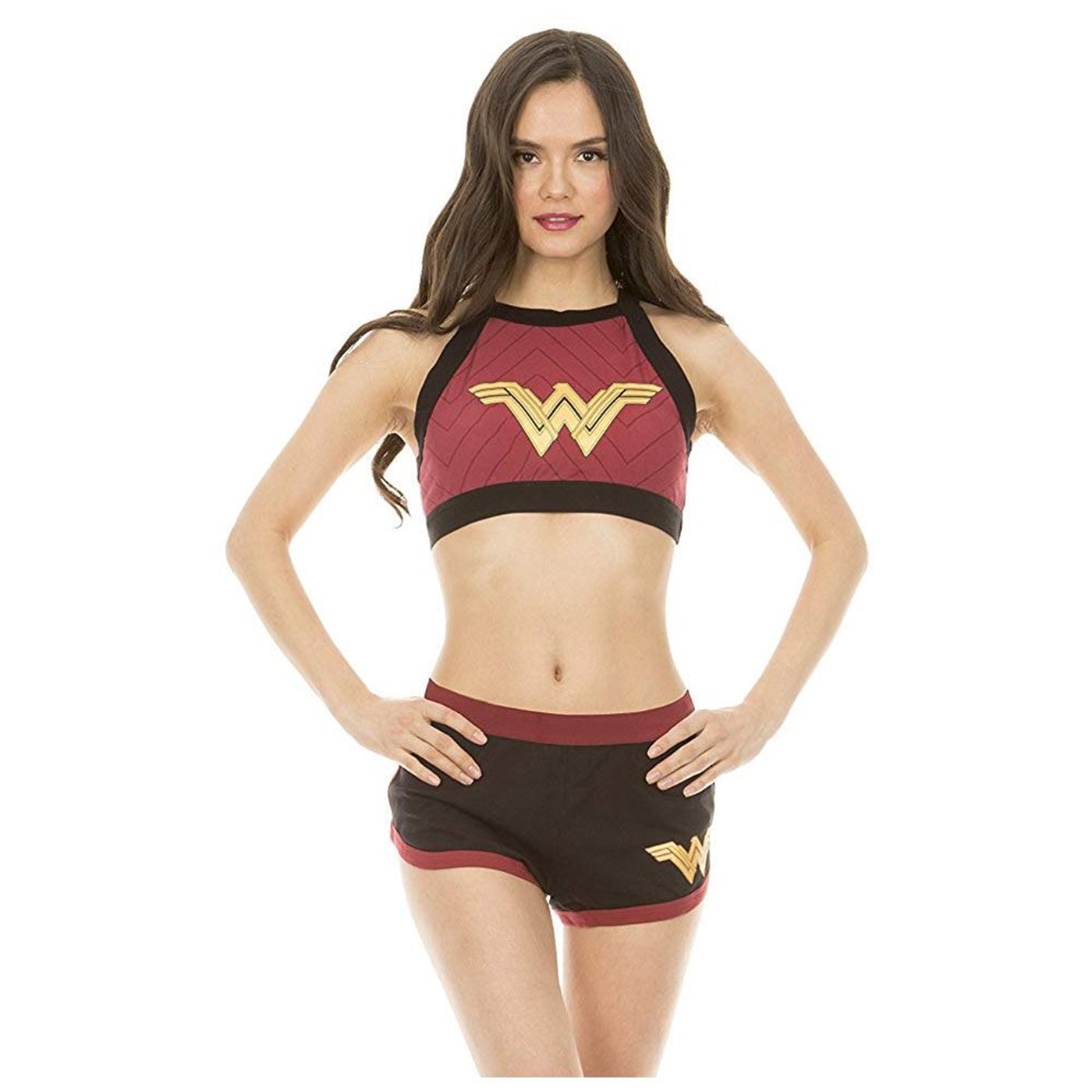 Wonder Woman Halter Crop Top/Short Set