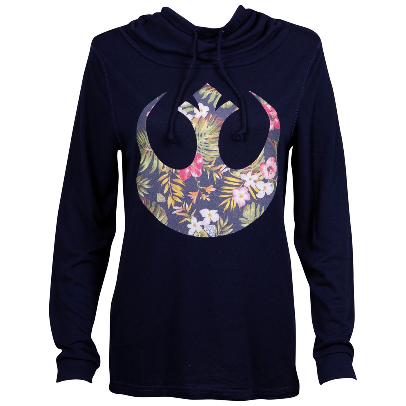 Star Wars Rebel Floral Long Sleeve Women's T-Shirt